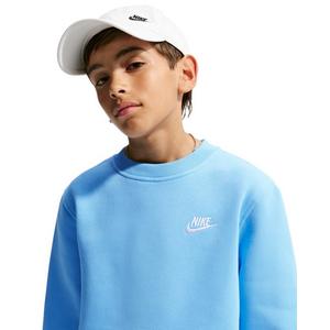 Nike Big Kids' Sportswear Club Fleece Sweatshirt - Football Blue