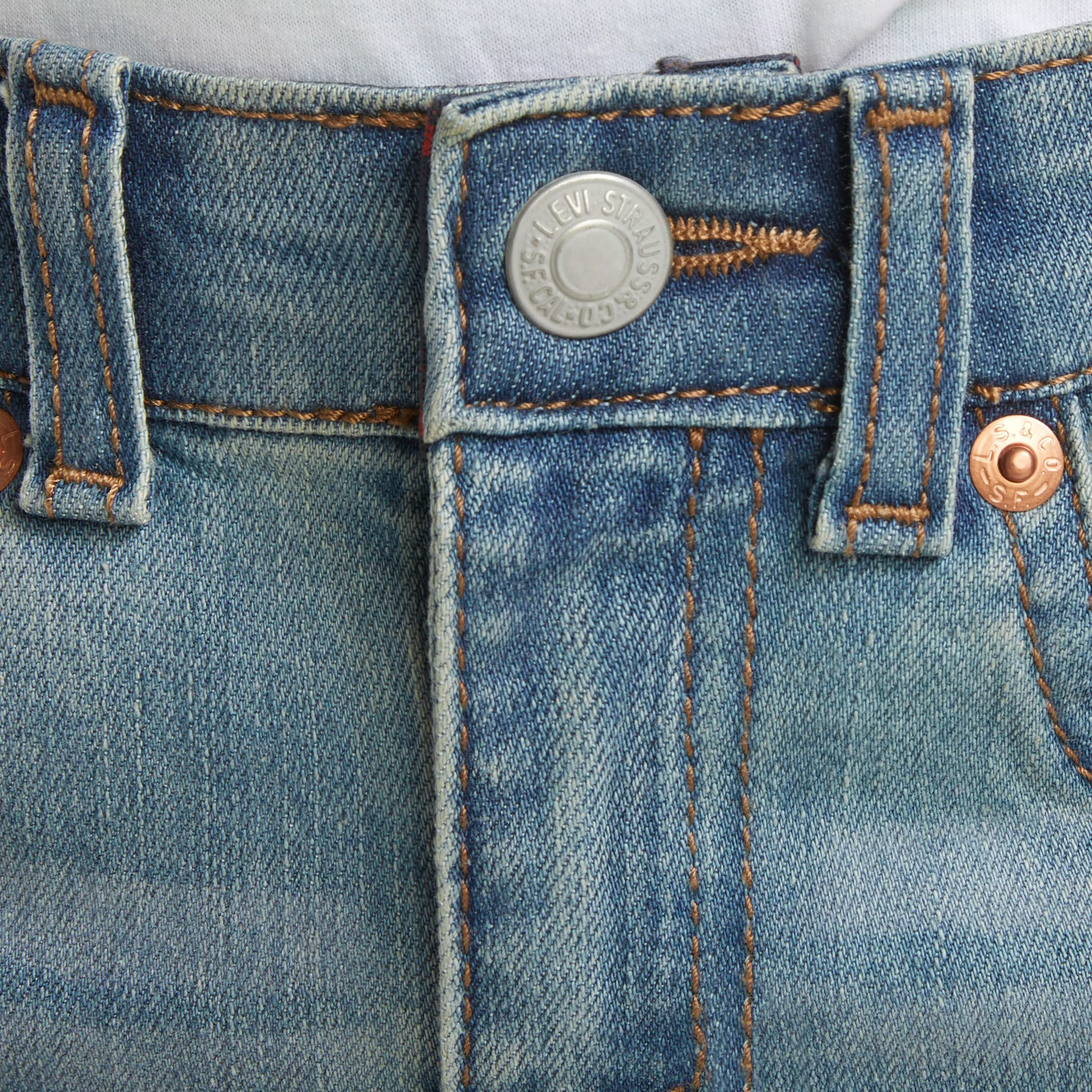 Levi's Little Boys' 514 Straight Fit Light Blue Wash Denim Jeans - LT BLUE