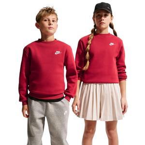 Nike Big Kids' Sportswear Club Fleece Sweatshirt - Red