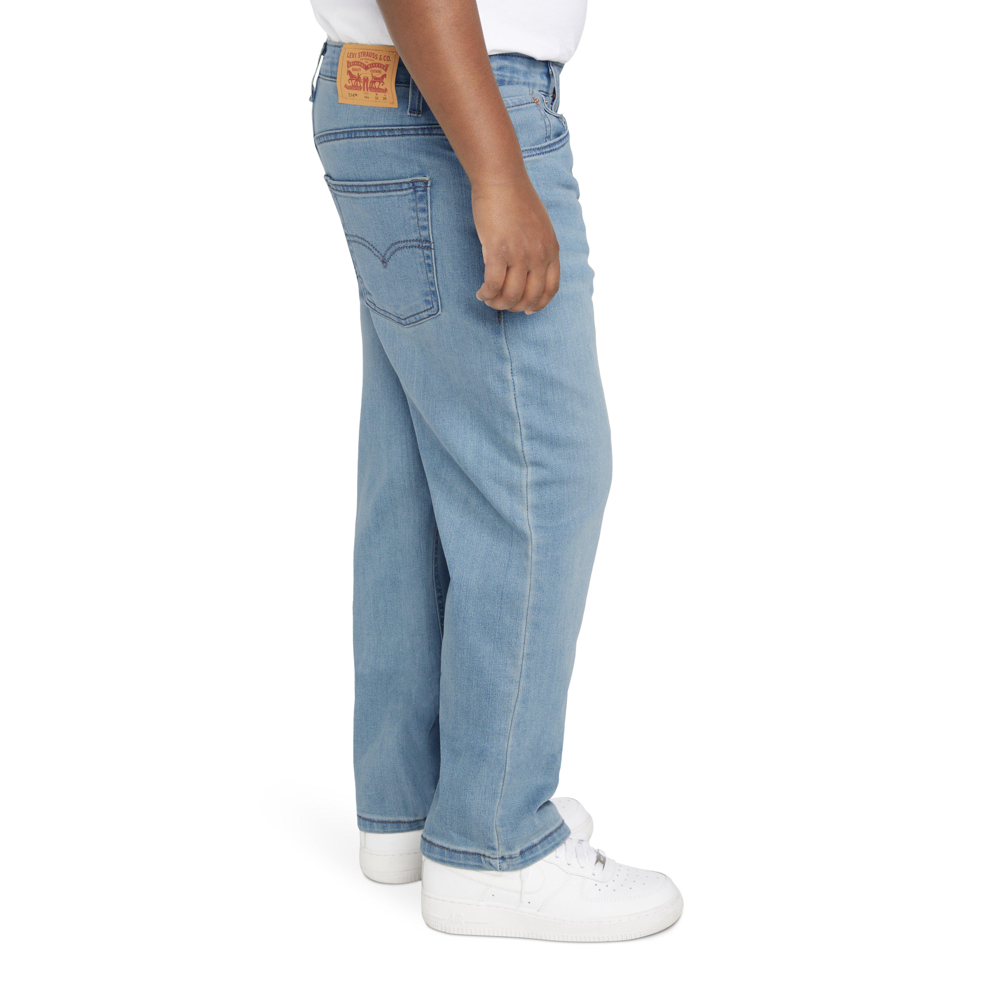 Levi's Big Boys' 514 Straight Fit Light Blue Wash Denim Jeans - LT BLUE Thumbnail View 3