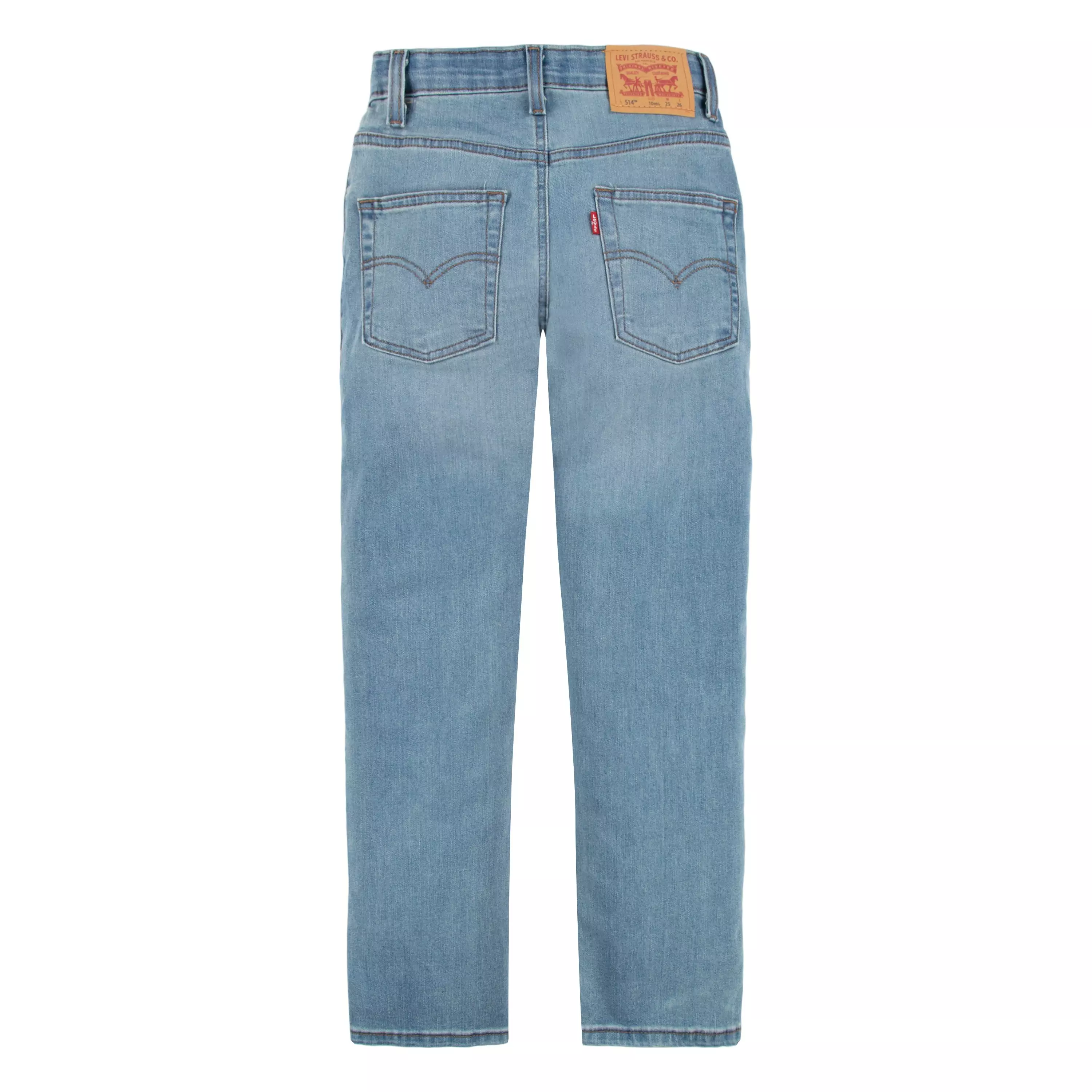 Levi's Big Boys' 514 Straight Fit Light Blue Wash Denim Jeans - LT BLUE