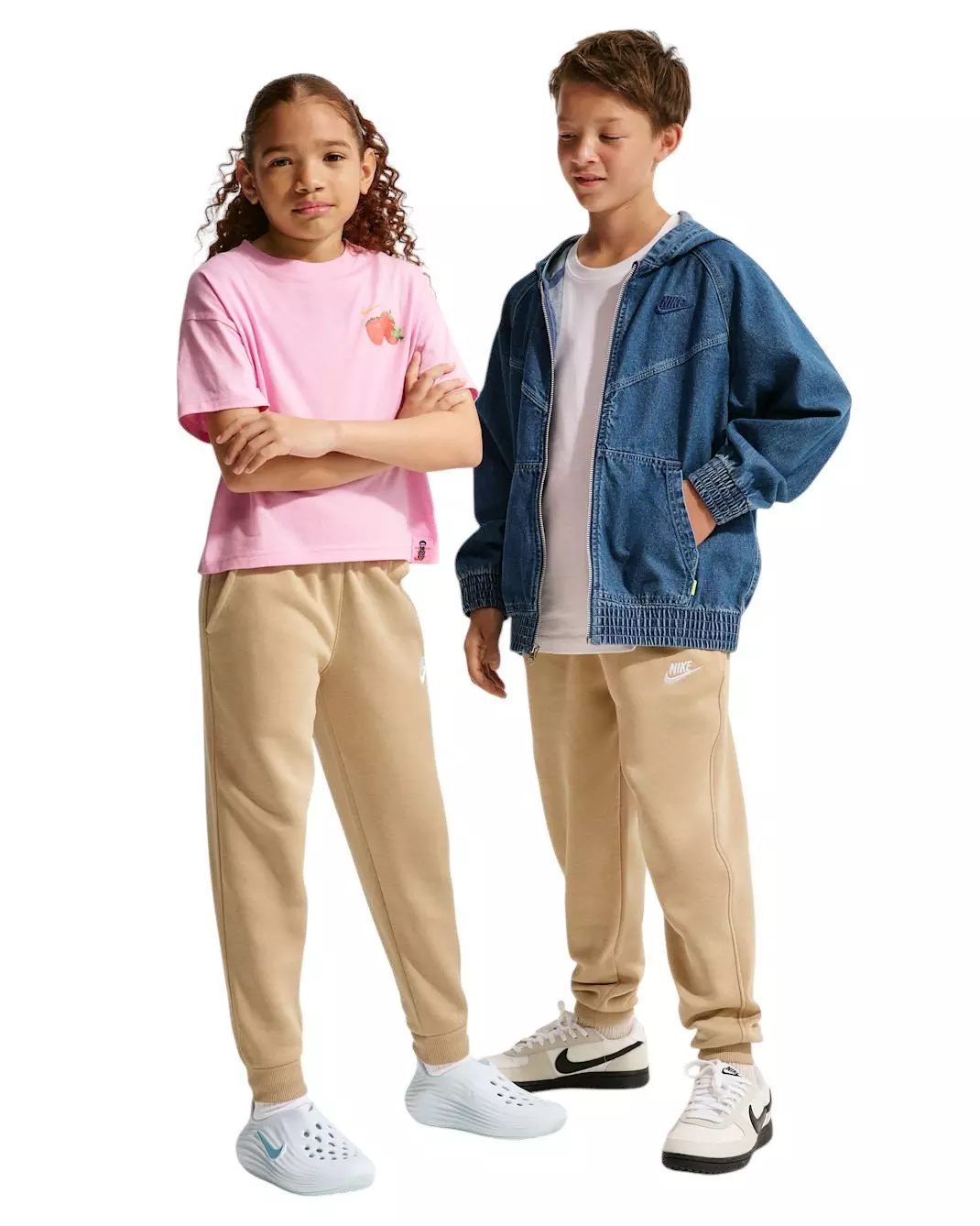 Nike Big Kids' Sportswear Club Fleece Joggers - Linen Brown - LINEN BROWN
