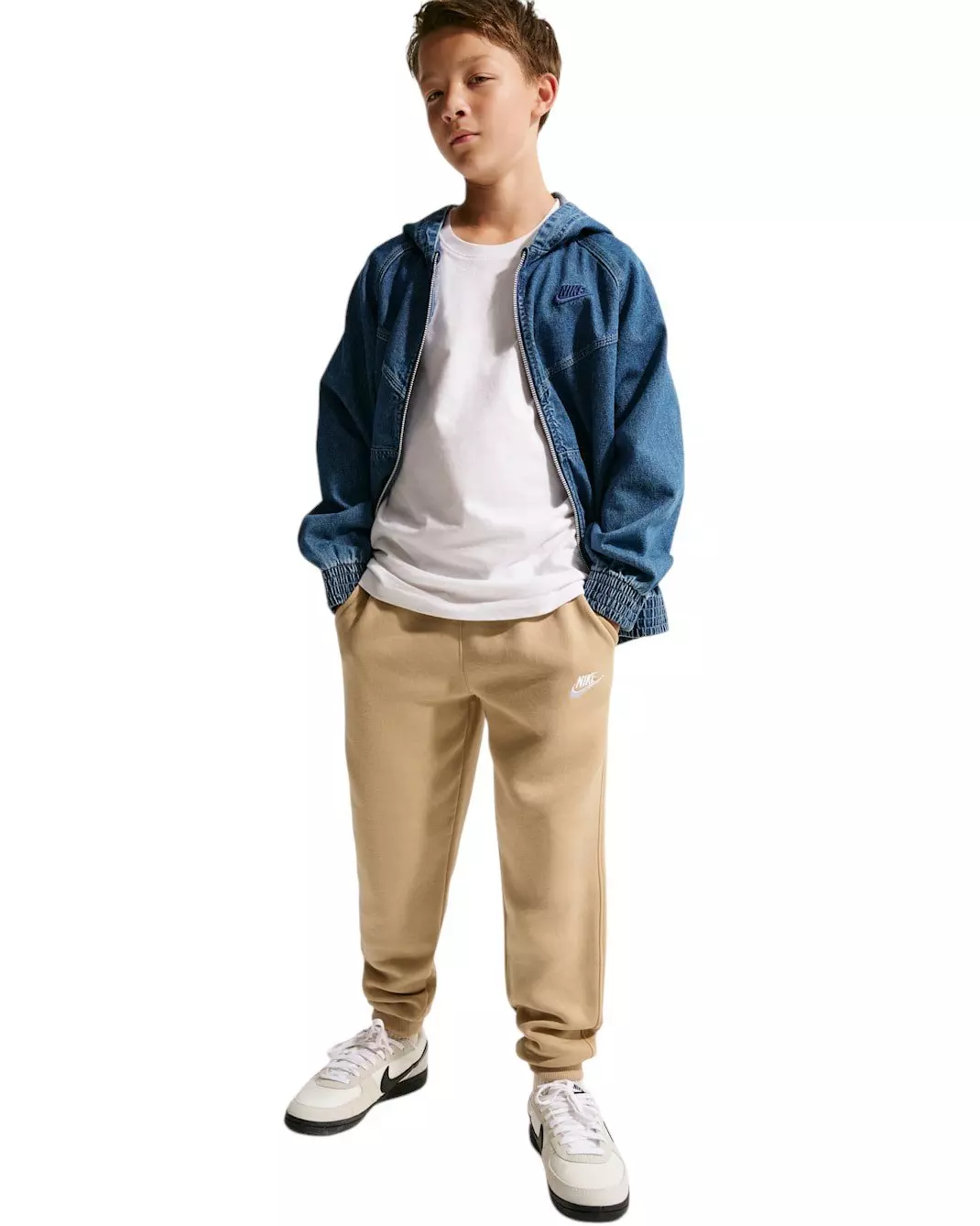 Nike Big Kids' Sportswear Club Fleece Joggers - Linen Brown - LINEN BROWN
