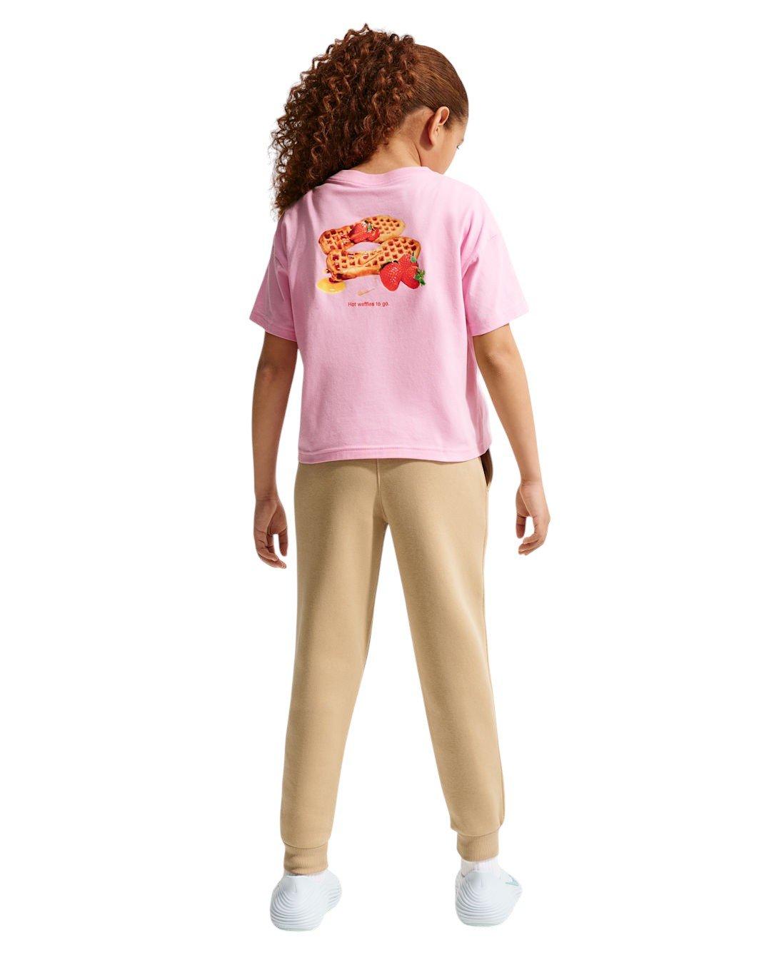 Nike Big Kids' Sportswear Club Fleece Joggers - Linen Brown - LINEN BROWN Thumbnail View 7