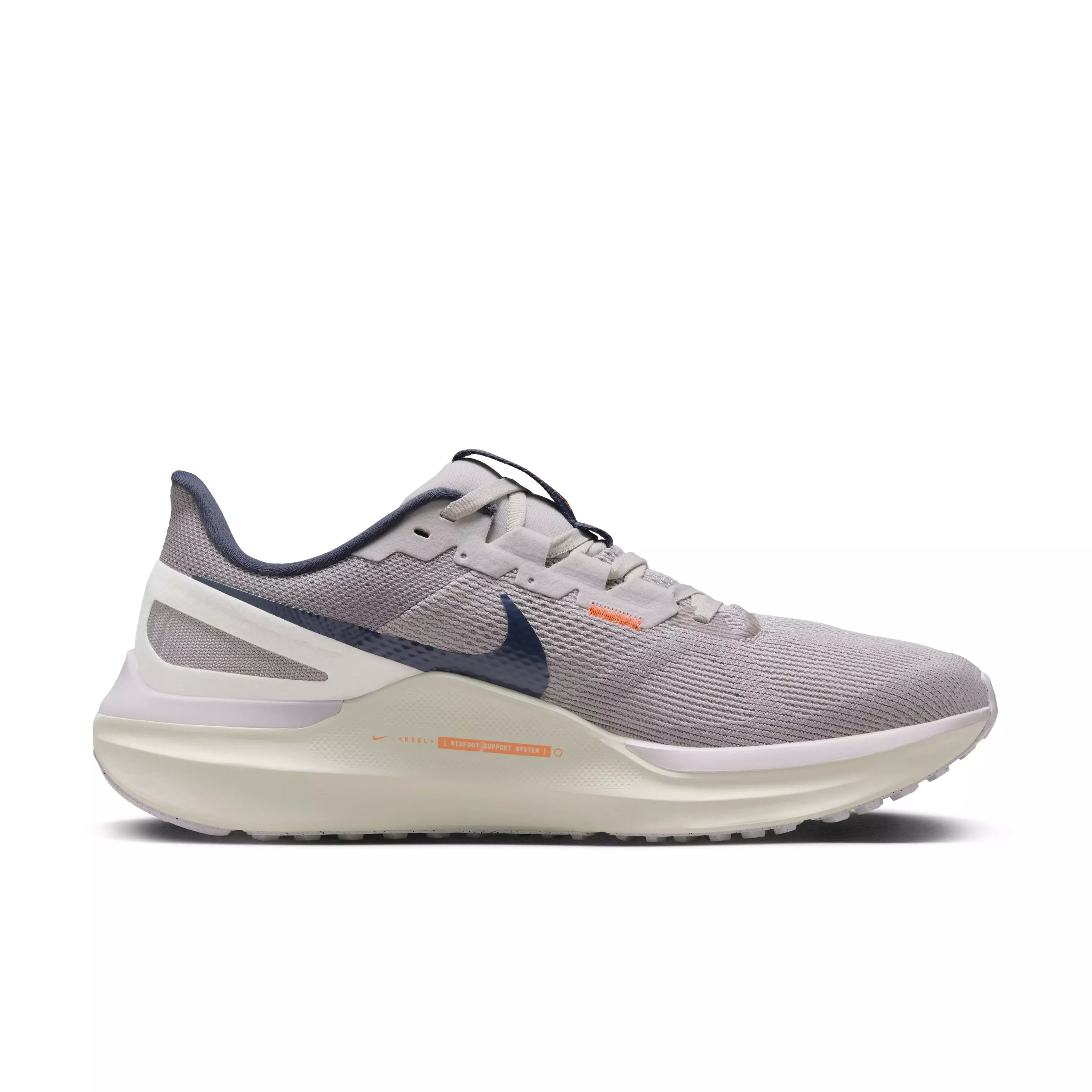 Nike Structure 25 "Light Iron Ore/Total Orange/Atmosphere Grey/Thunder Blue" Men's Running Shoe - LT IRON/ORANGE/GREY/BLUE