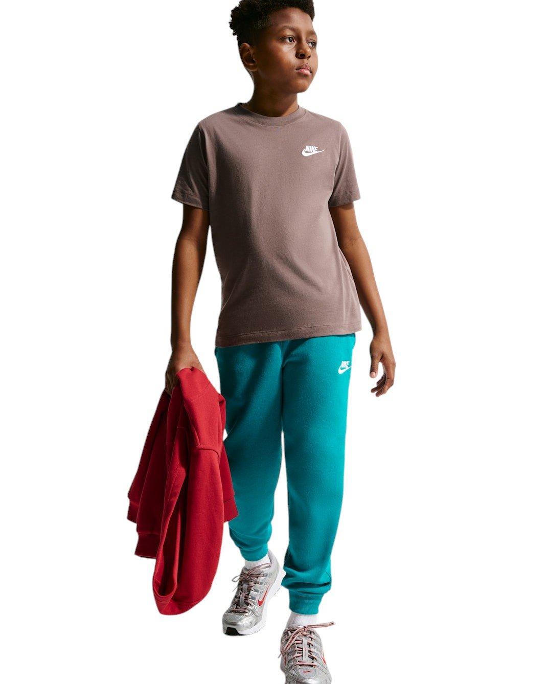 Nike Big Kids' Sportswear Club Fleece Joggers - Turquoise - TURQUOISE Thumbnail View 4