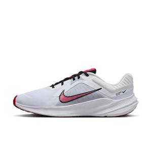Nike Quest 5 "White/Light Smoke Grey/Black/Fire Red" Men's Running Shoe