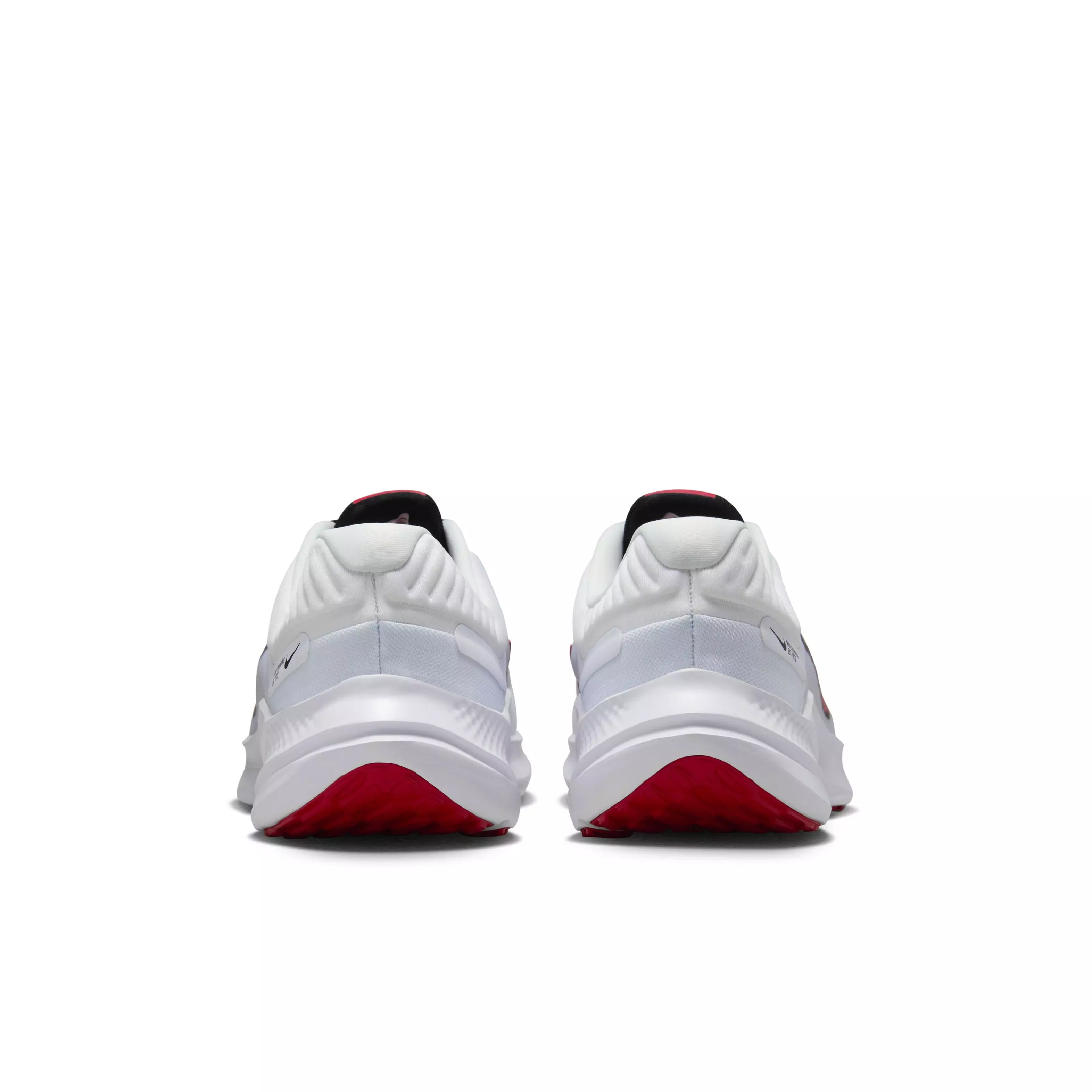 Nike Quest 5 "White/Light Smoke Grey/Black/Fire Red" Men's Running Shoe - WHITE/LT GREY/BLACK/RED