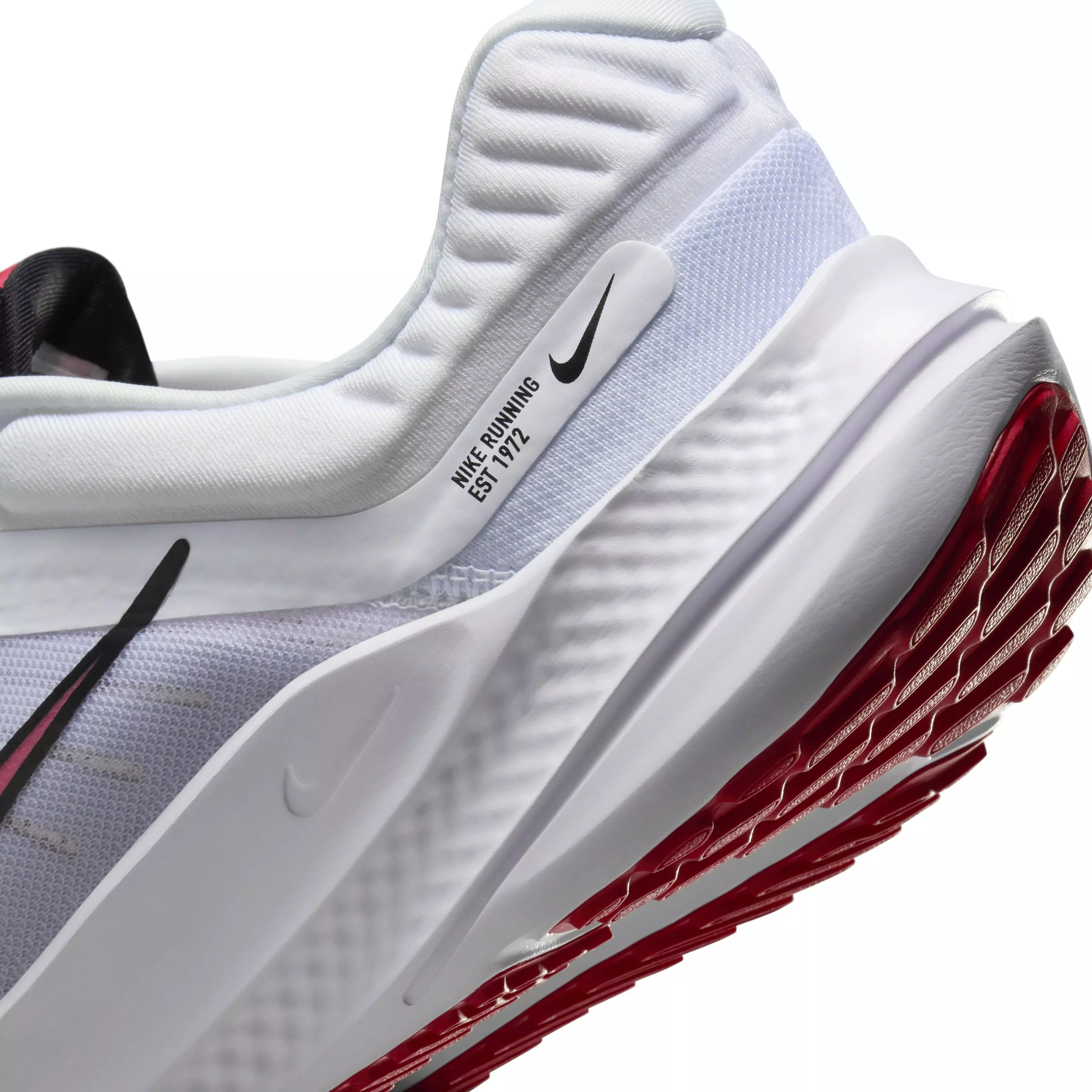 Nike Quest 5 "White/Light Smoke Grey/Black/Fire Red" Men's Running Shoe - WHITE/LT GREY/BLACK/RED