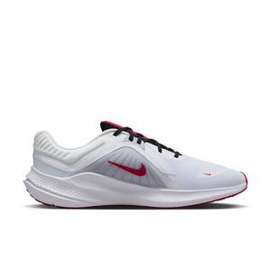 Nike Quest 5 "White/Light Smoke Grey/Black/Fire Red" Men's Running Shoe