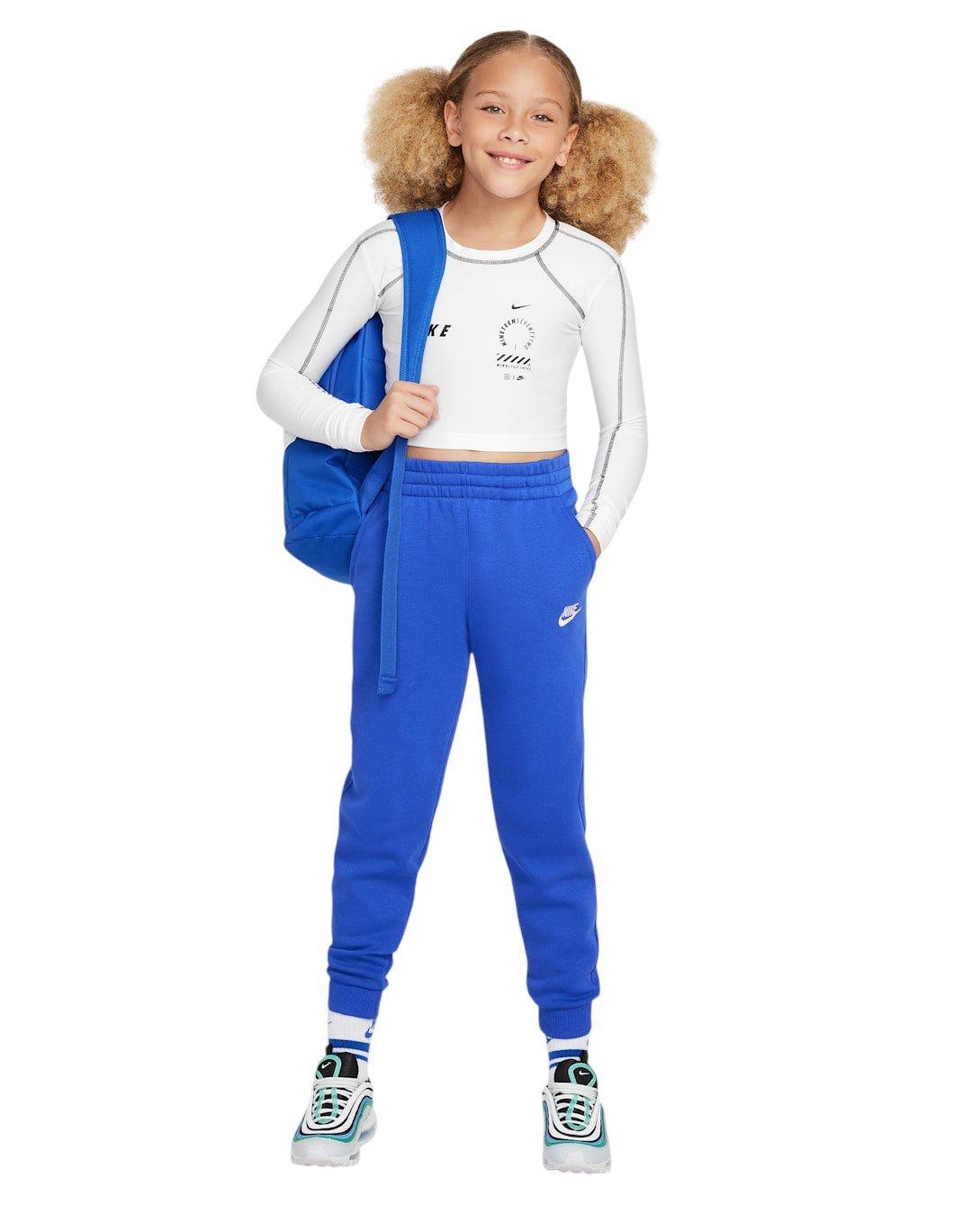 Nike Big Kids' Sportswear Club Fleece Joggers - Royal - ROYAL Thumbnail View 6