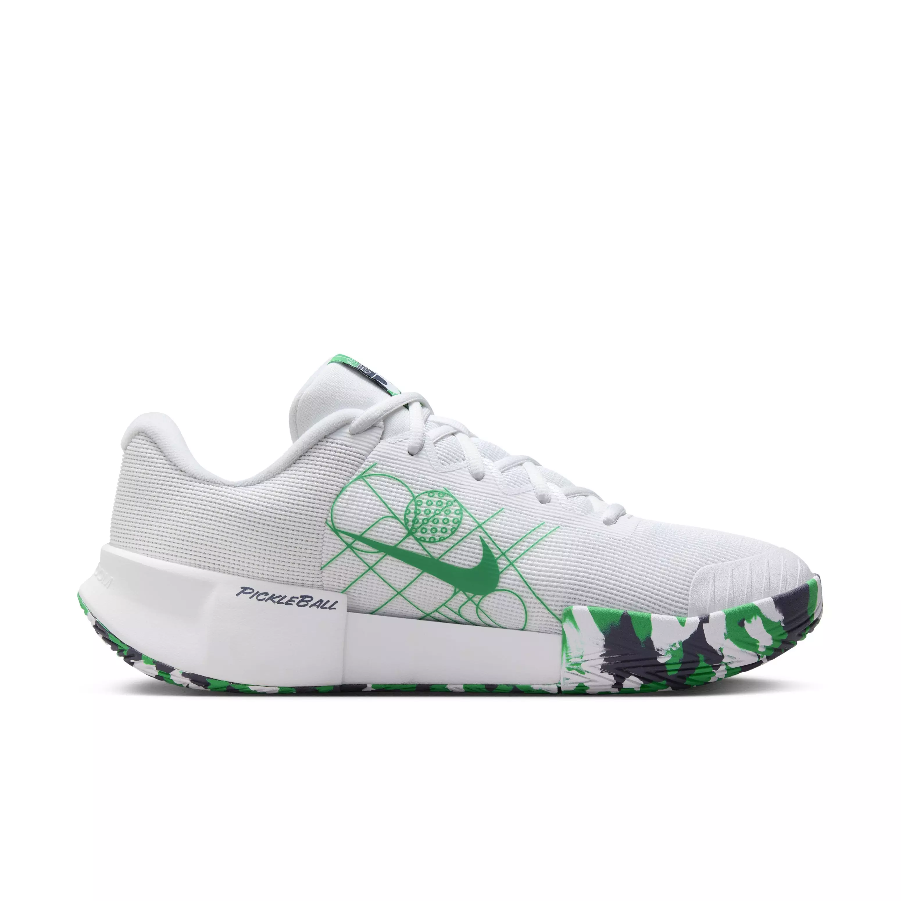 Nike Zoom Challenge "White/Thunder Blue/Black/Stadium Green" Men's Pickleball Shoe - WHITE/BLUE/BLACK/GREEN