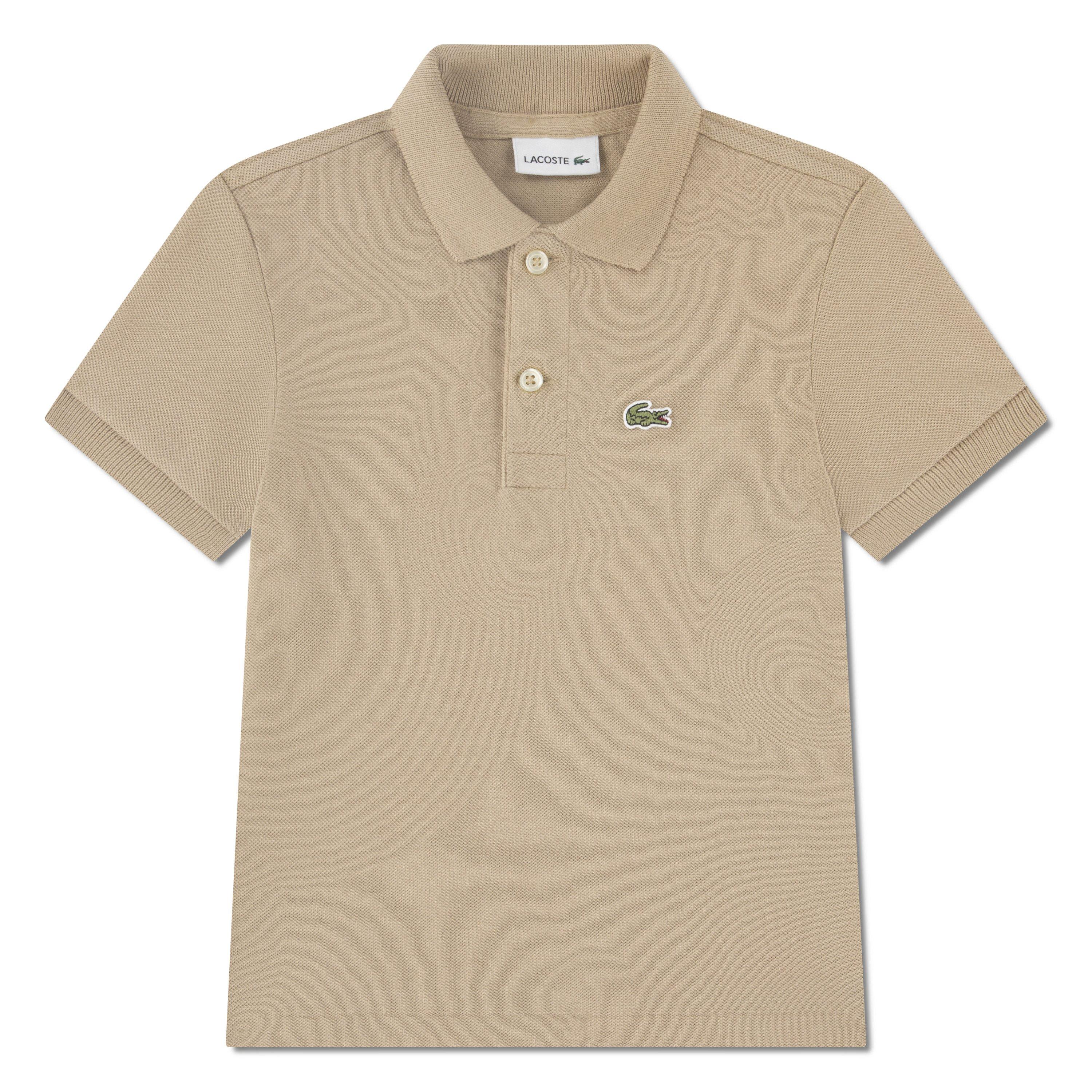 Lacoste Non-Organic Petit Pique Toddler Boys' Beige Polo