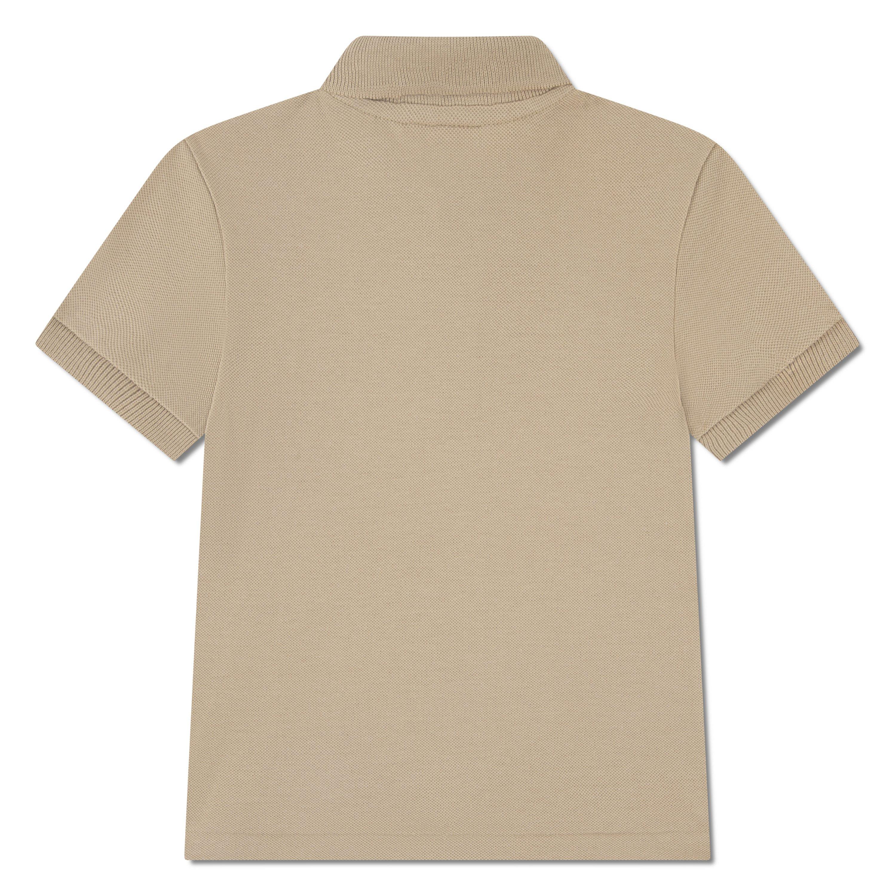 Lacoste Non-Organic Petit Pique Toddler Boys' Beige Polo