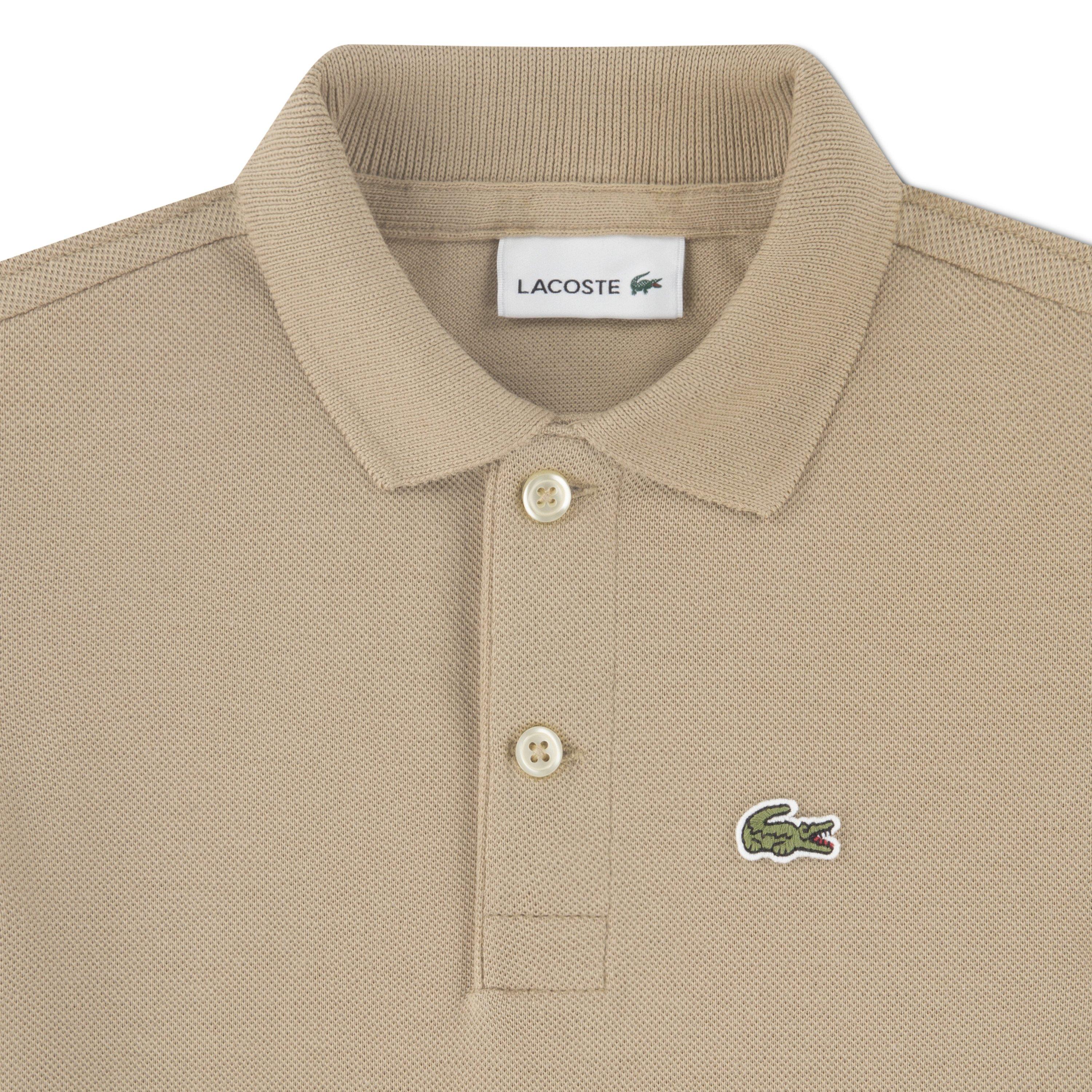 Lacoste Non-Organic Petit Pique Toddler Boys' Beige Polo