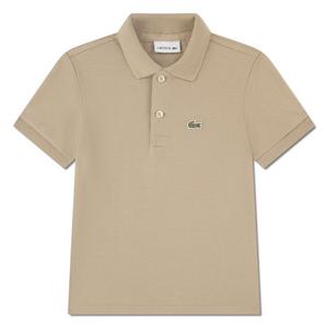 Lacoste Toddler Boys' Non-Organic Petit Pique Polo -Beige