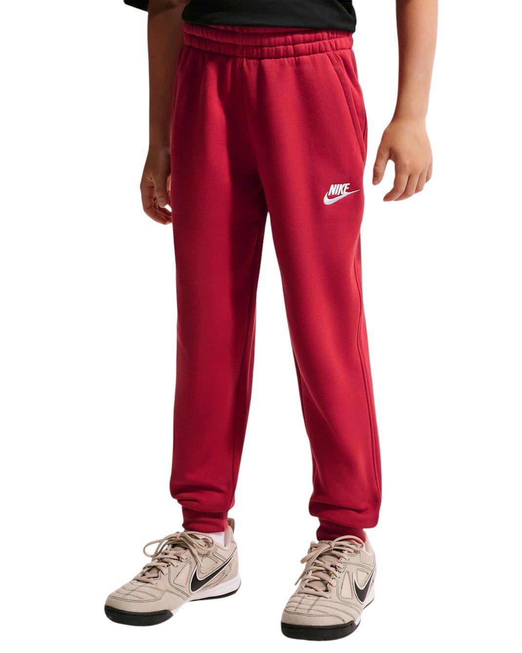 Nike Sportswear Club Fleece Big Kids' Red Joggers
