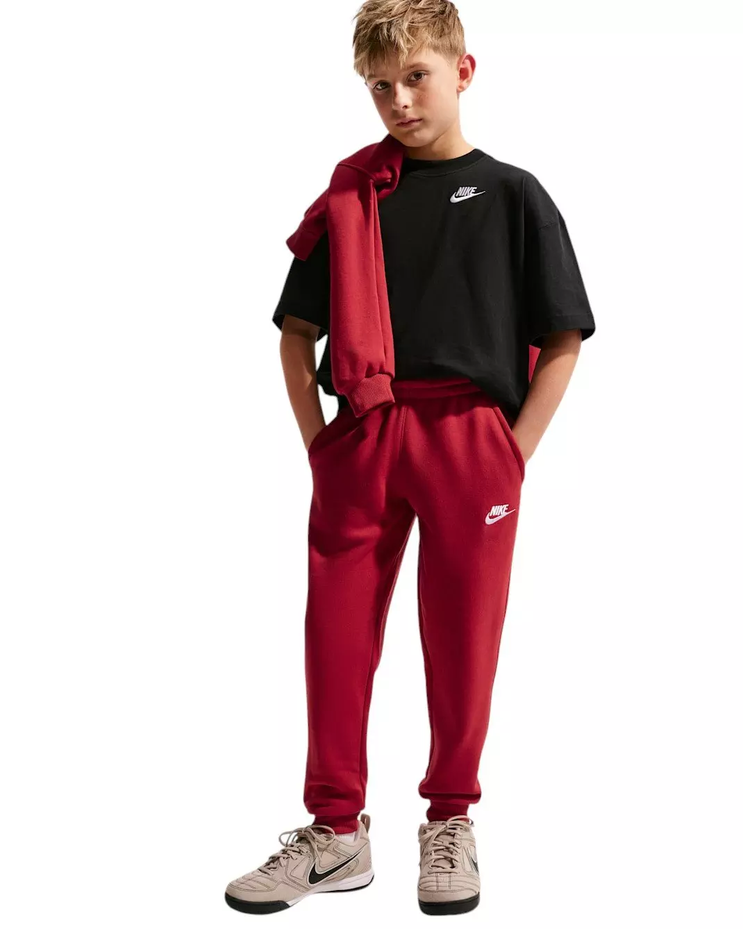Nike Big Kids' Sportswear Club Fleece Joggers - Red - RED