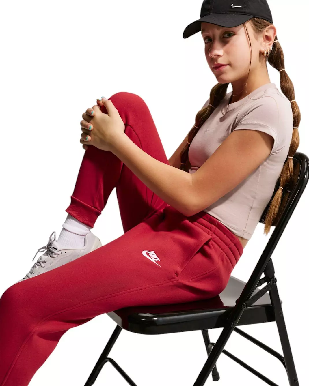 Nike Big Kids' Sportswear Club Fleece Joggers - Red - RED