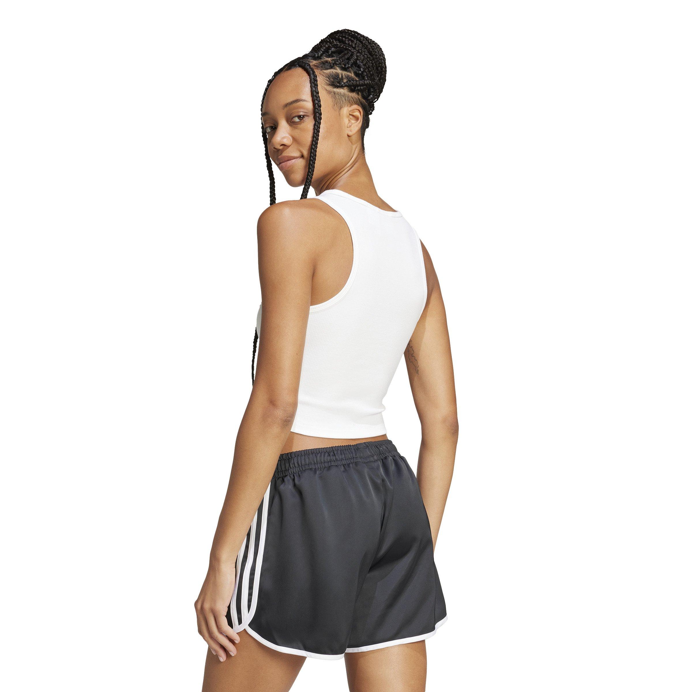 adidas Originals Women's Essentials Ribbed Tank Top -White - WHITE Thumbnail View 2