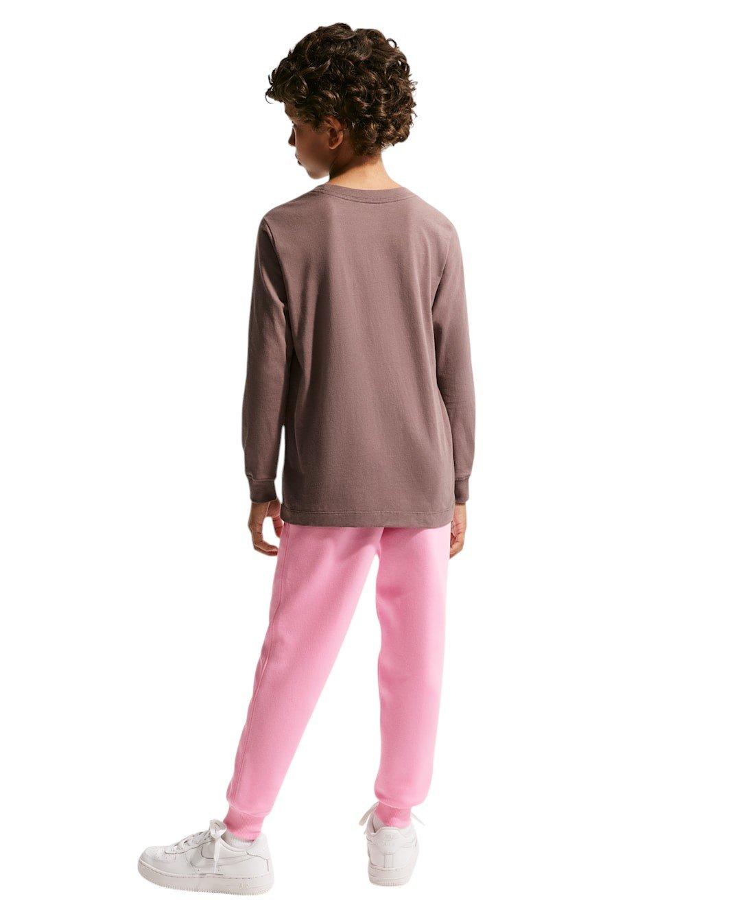 Nike Big Kids' Sportswear Club Fleece Joggers - Pink - PINK Thumbnail View 7