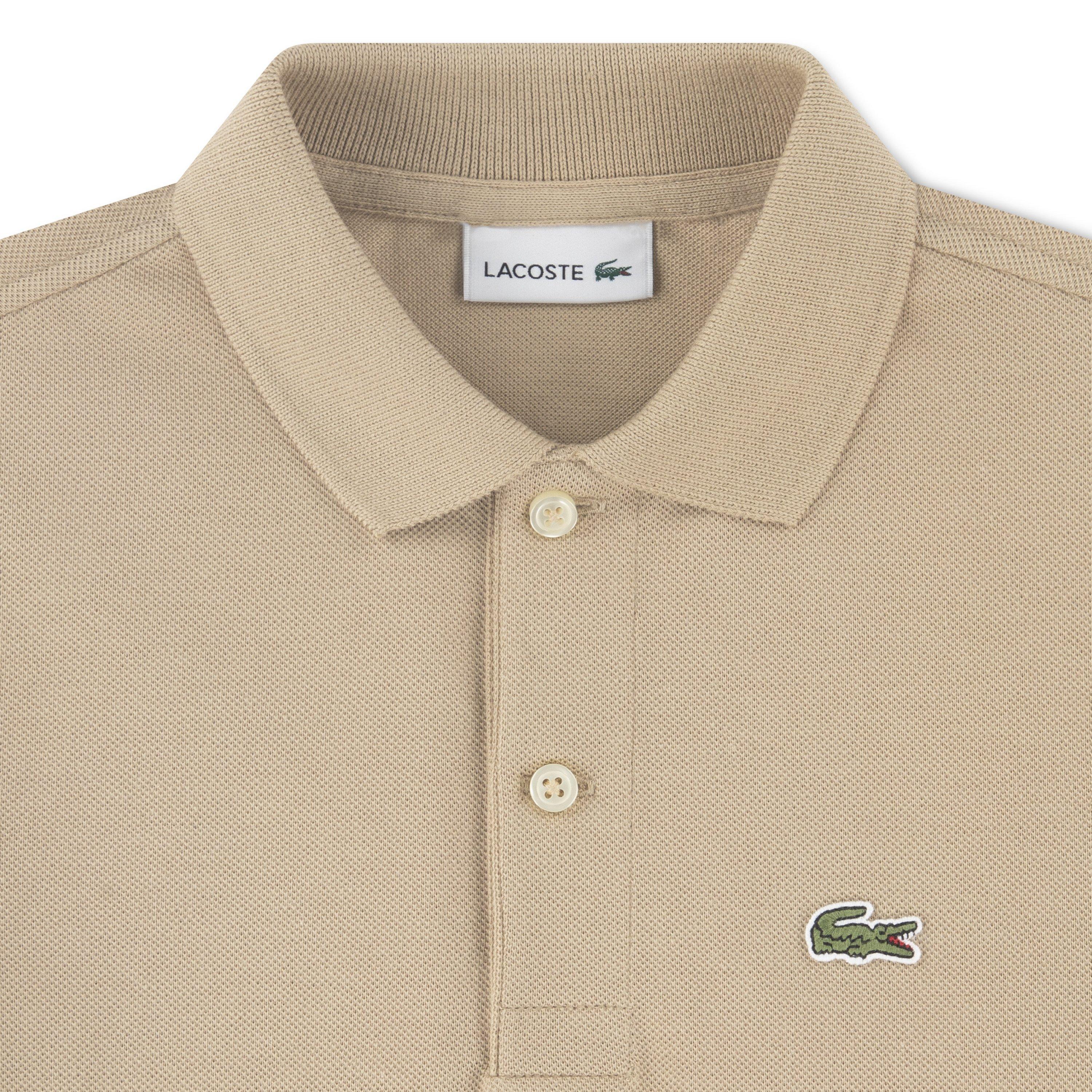 Lacoste Little Boys' Non-Organic Petit Pique Polo -Beige - BEIGE
