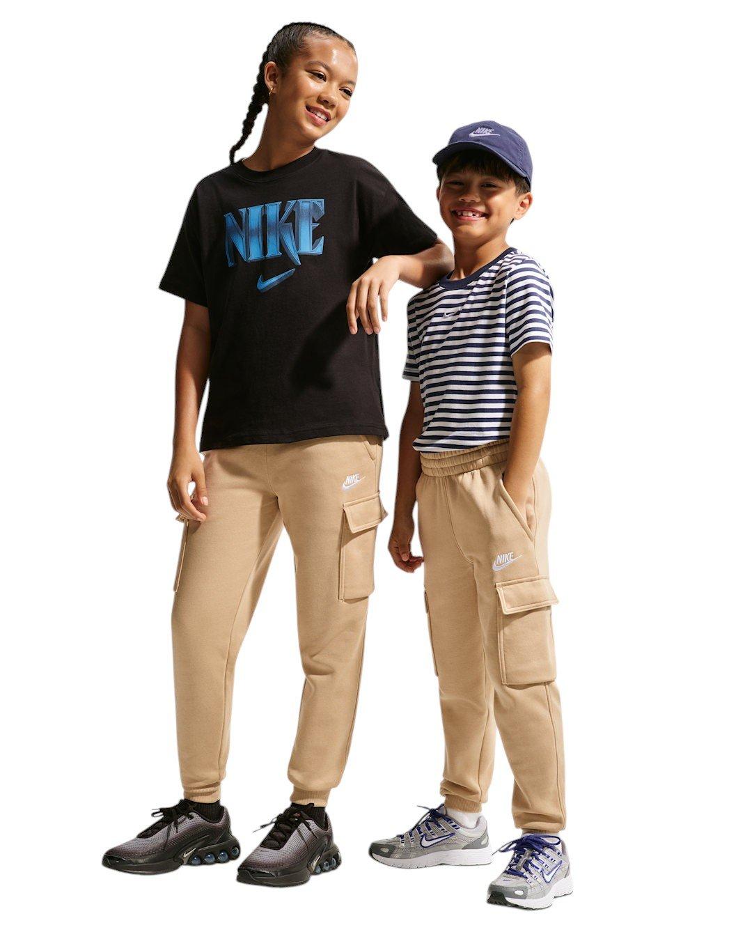Nike Sportswear Club Fleece Big Kids' Linen Brown Cargo Pants