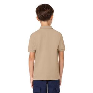 Lacoste Big Boys' Non-Organic Petit Pique Polo - Beige