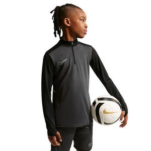 Nike Big Kids' Academy25 Dri-FIT Long-Sleeve 1/4-Zip Soccer Drill Top - Anthracite/Green
