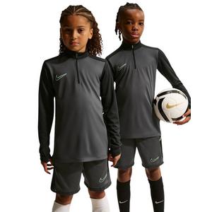 Nike Big Kids' Academy25 Dri-FIT Long-Sleeve 1/4-Zip Soccer Drill Top - Anthracite/Green