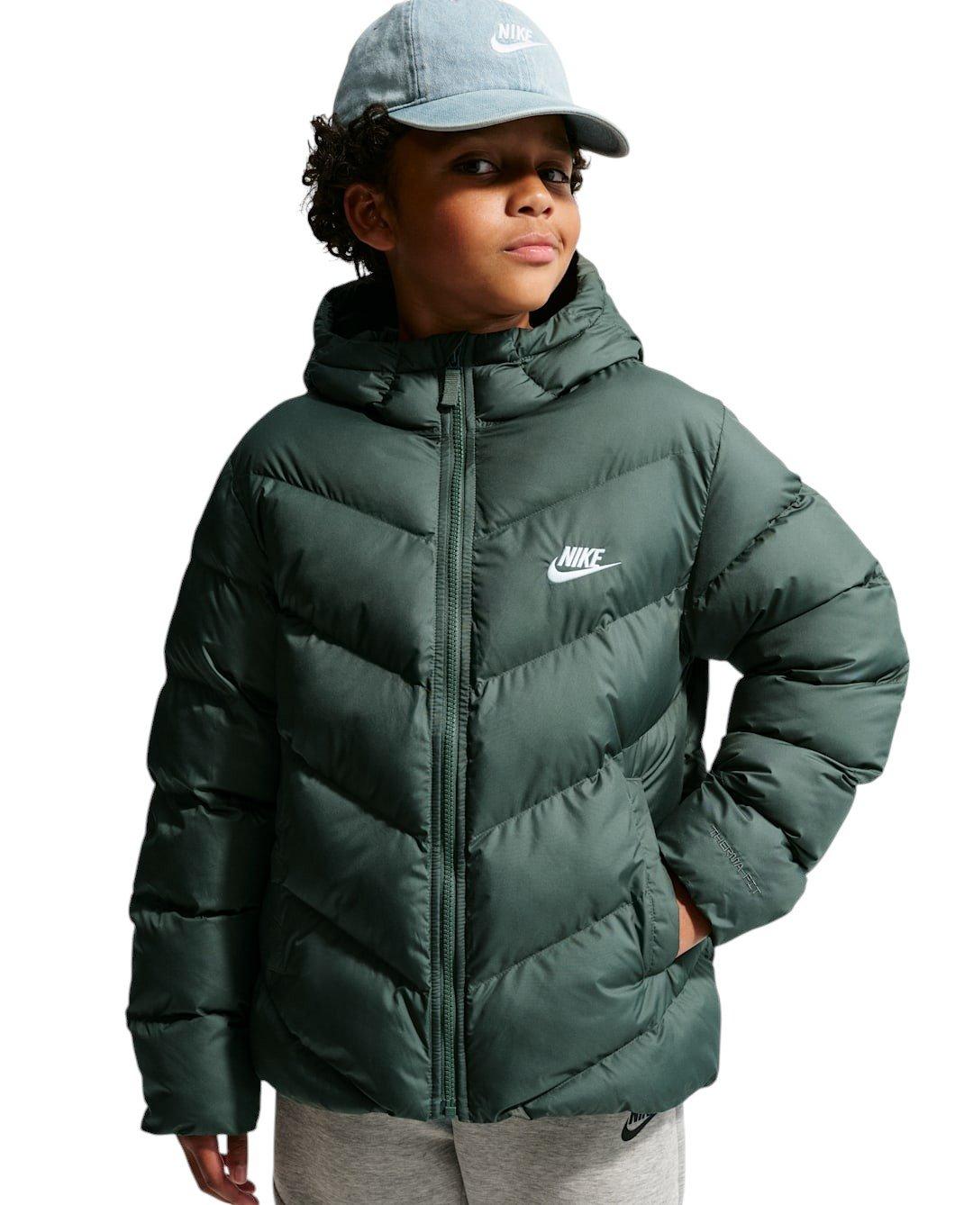 Nike Sportswear All Day Play Therma-FIT Loose-FIT Big Kids' Green Puffer Jacket