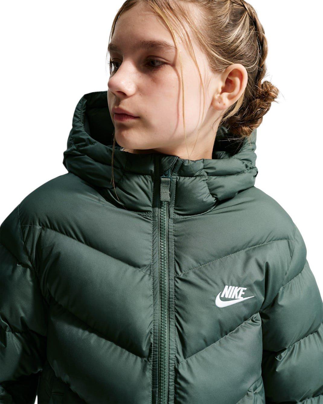 Nike Big Kids' Sportswear All Day Play Therma-FIT Loose-Fit Puffer Jacket - Green - GREEN Thumbnail View 3