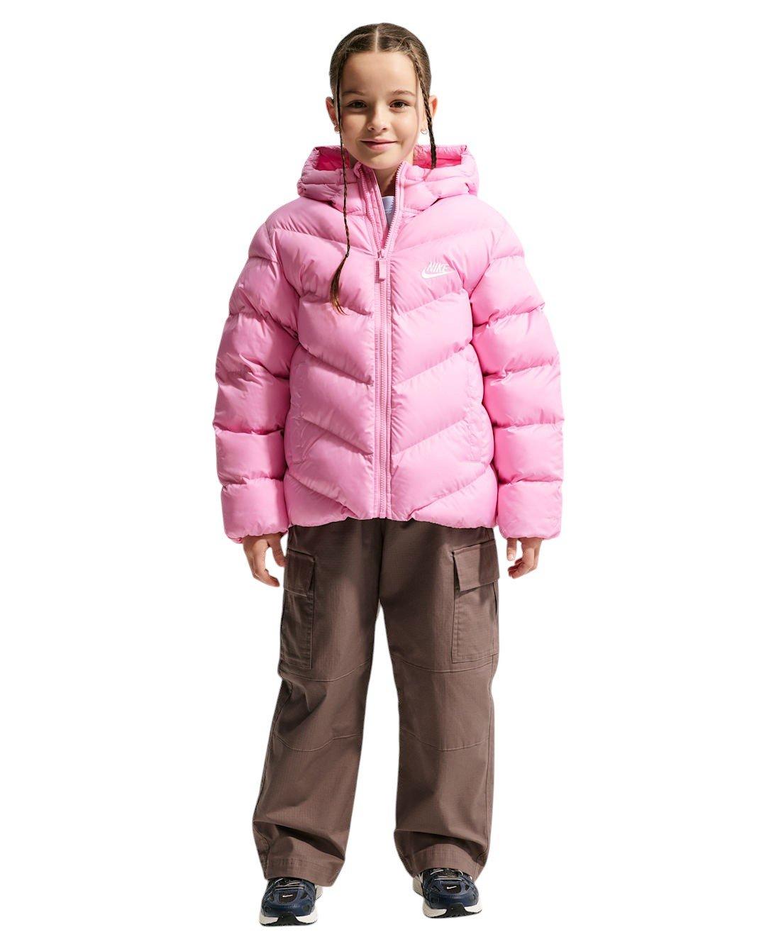 Nike Big Kids' Sportswear All Day Play Therma-FIT Loose-Fit Puffer Jacket - Pink - PINK Thumbnail View 7