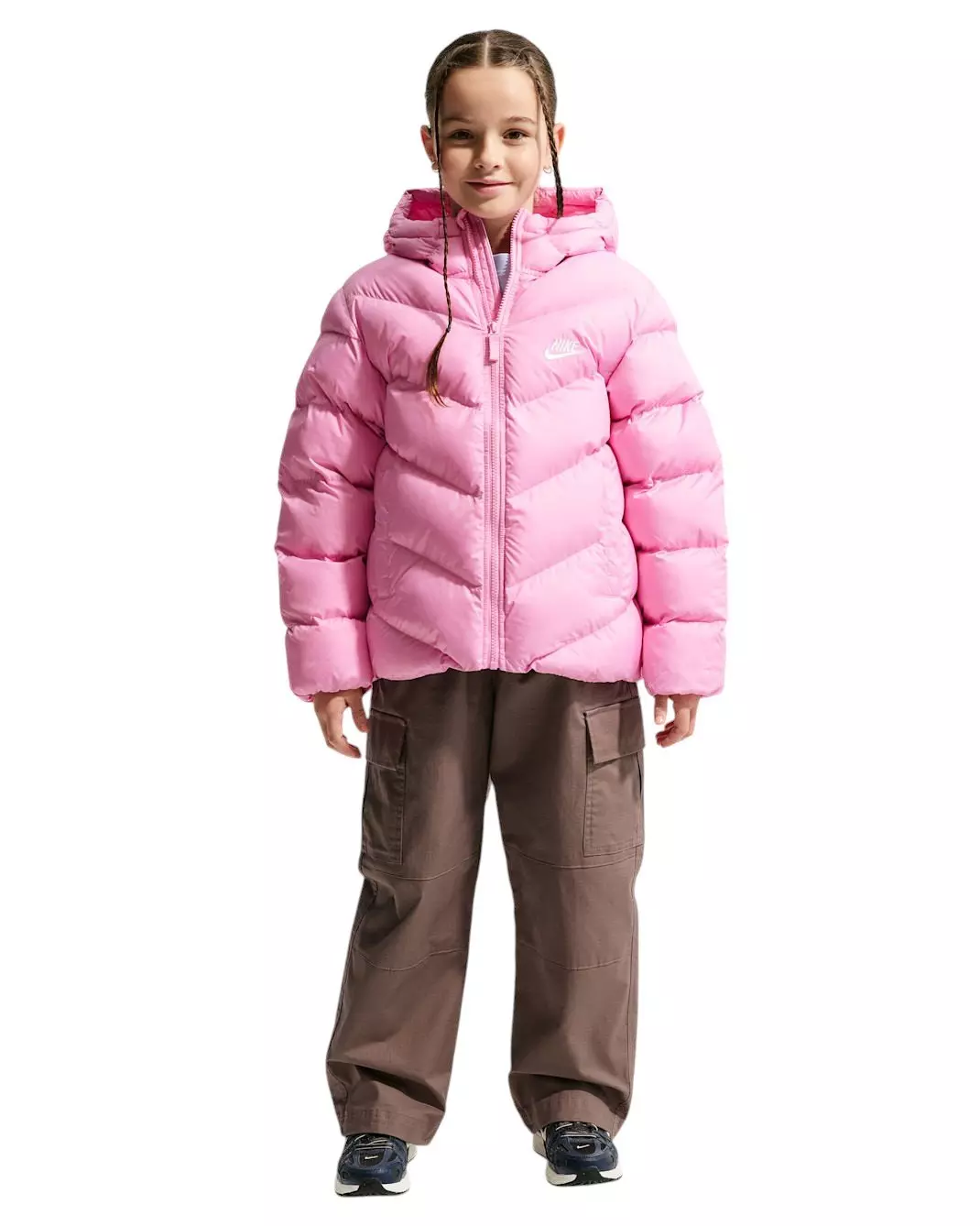 Nike Big Kids' Sportswear All Day Play Therma-FIT Loose-Fit Puffer Jacket - Pink - PINK