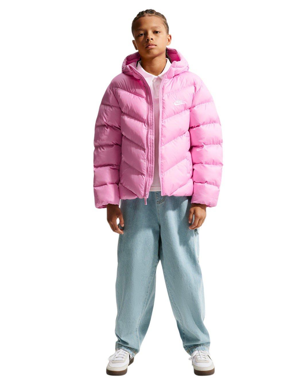 Nike Big Kids' Sportswear All Day Play Therma-FIT Loose-Fit Puffer Jacket - Pink - PINK Thumbnail View 8