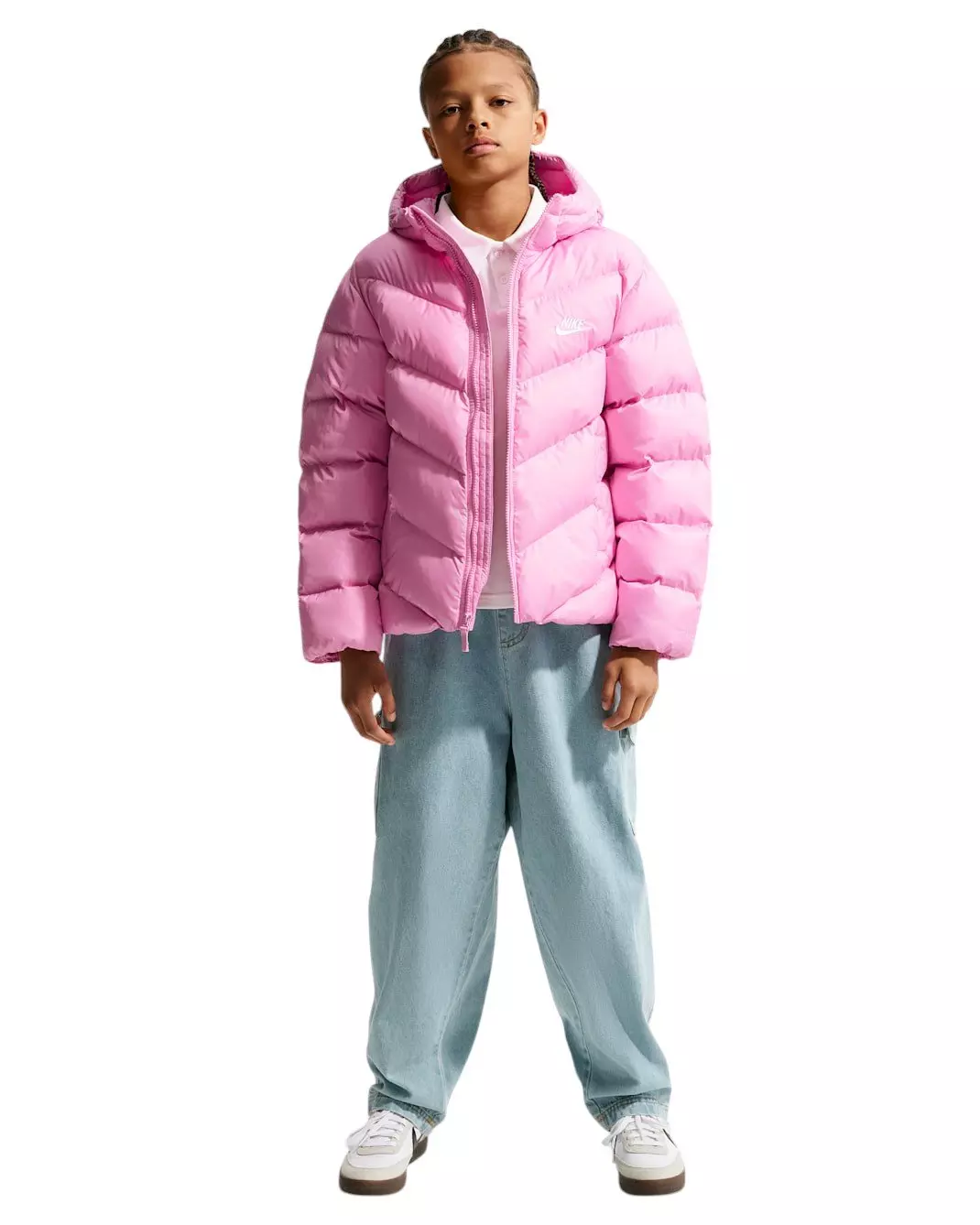 Nike Big Kids' Sportswear All Day Play Therma-FIT Loose-Fit Puffer Jacket - Pink - PINK