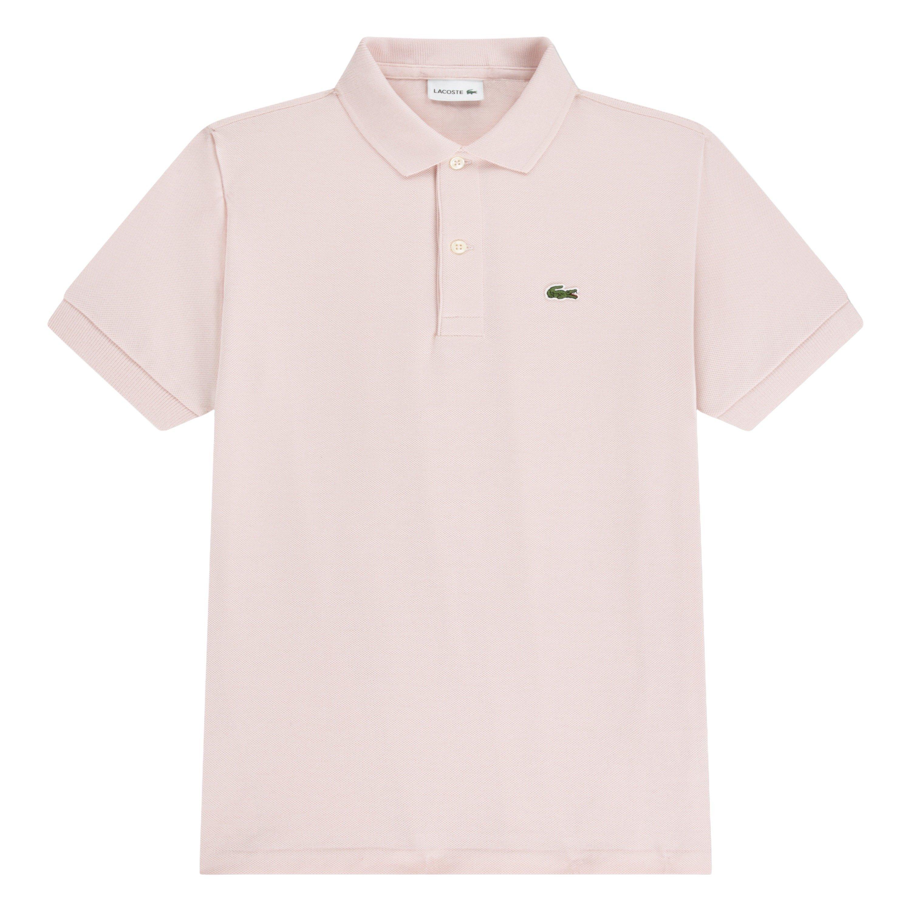 Lacoste Non-Organic Petit Pique Big Boys' Lt Pink Polo