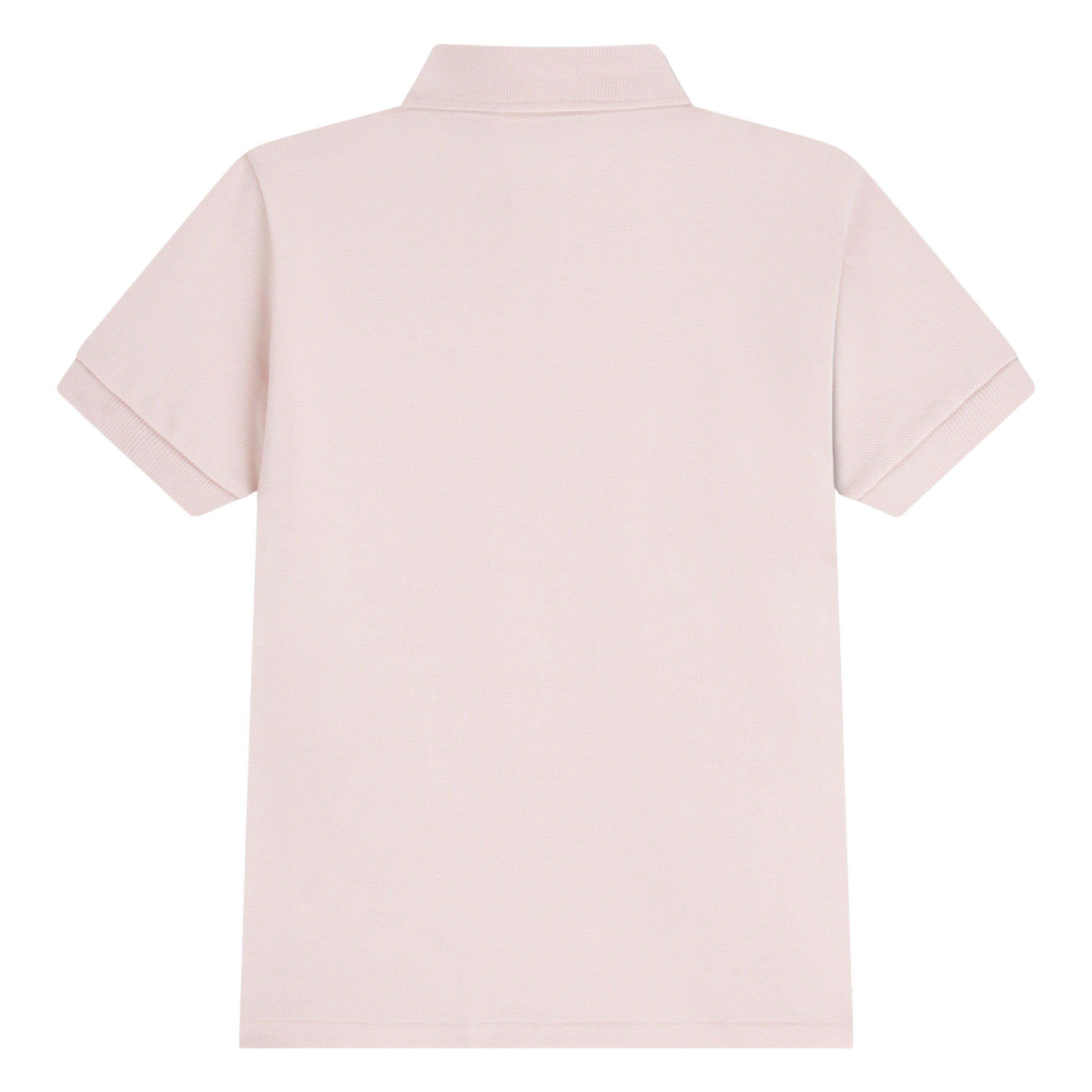 Lacoste Non-Organic Petit Pique Big Boys' Lt Pink Polo