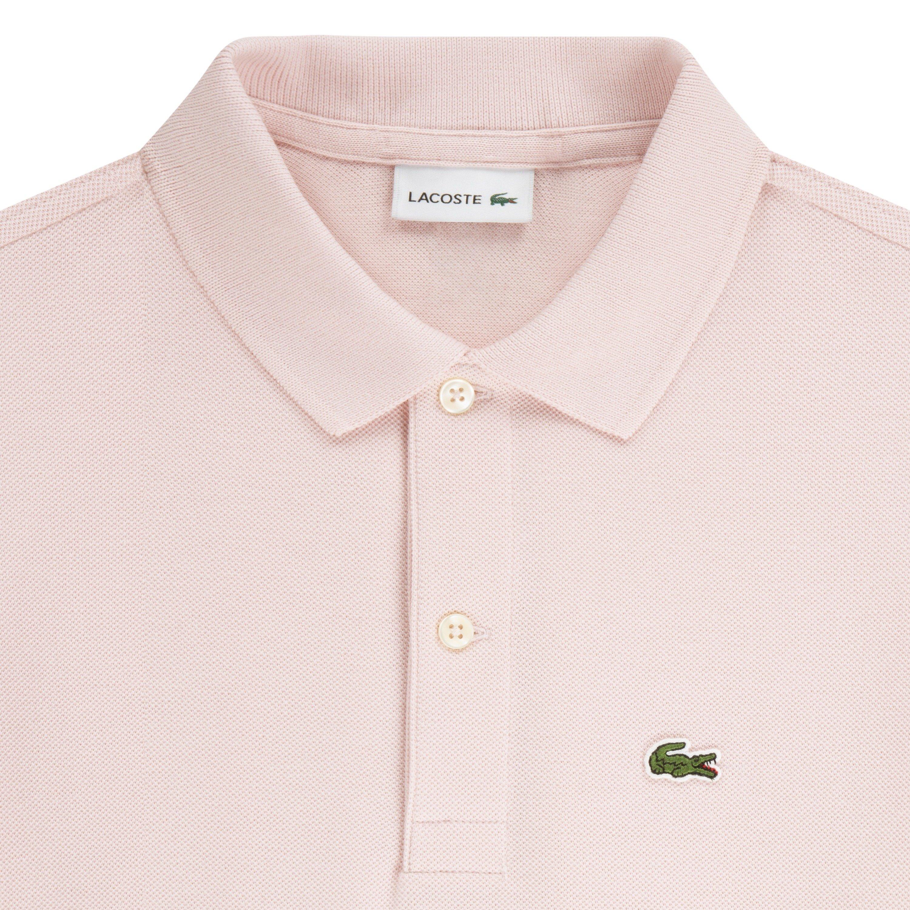 Lacoste Big Boys' Non-Organic Petit Pique Polo - Light Pink - LT PINK Thumbnail View 3