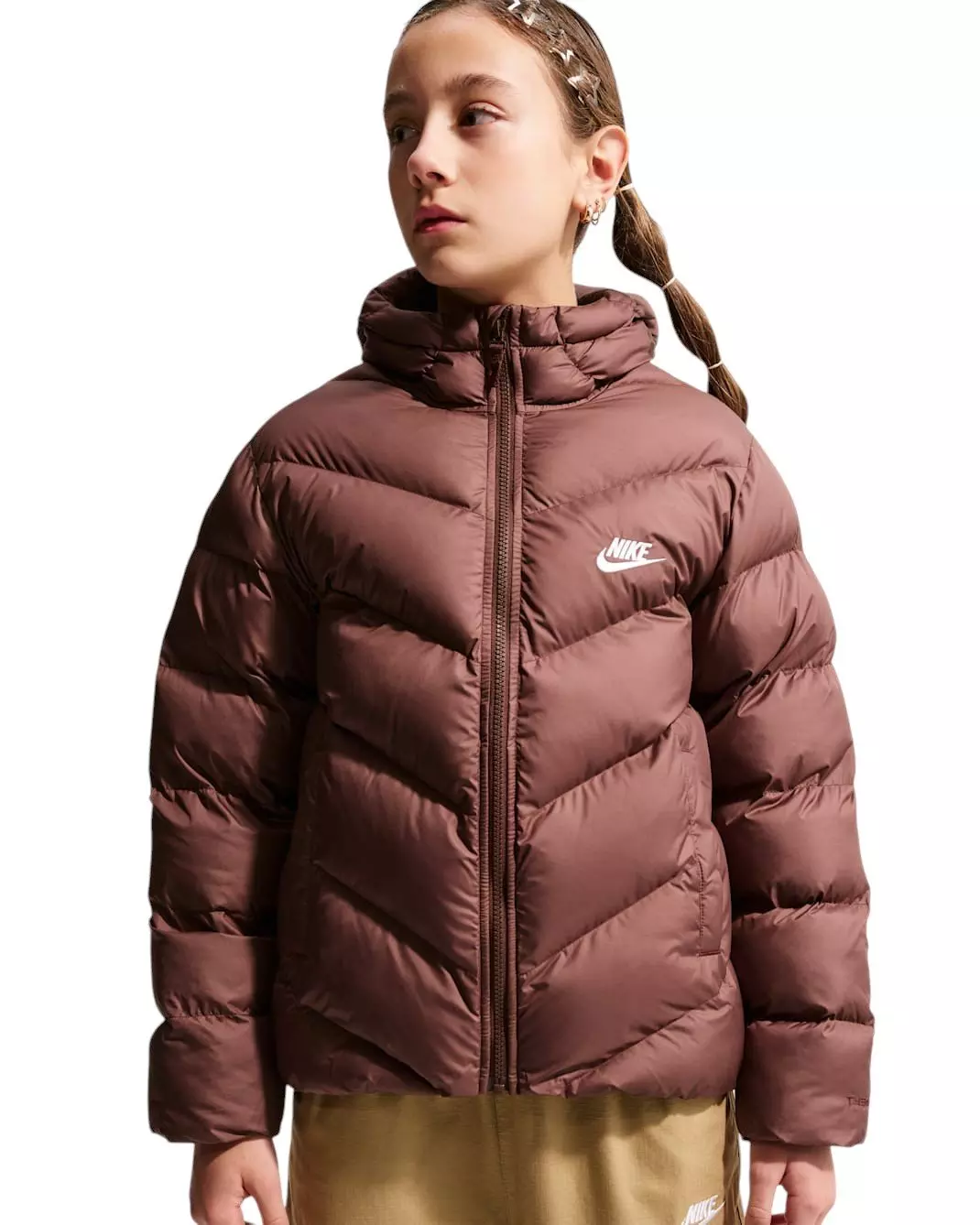 Nike Big Kids' Sportswear All Day Play Therma-FIT Loose-Fit Puffer Jacket - Mystic Purple - MYSTIC PURPLE