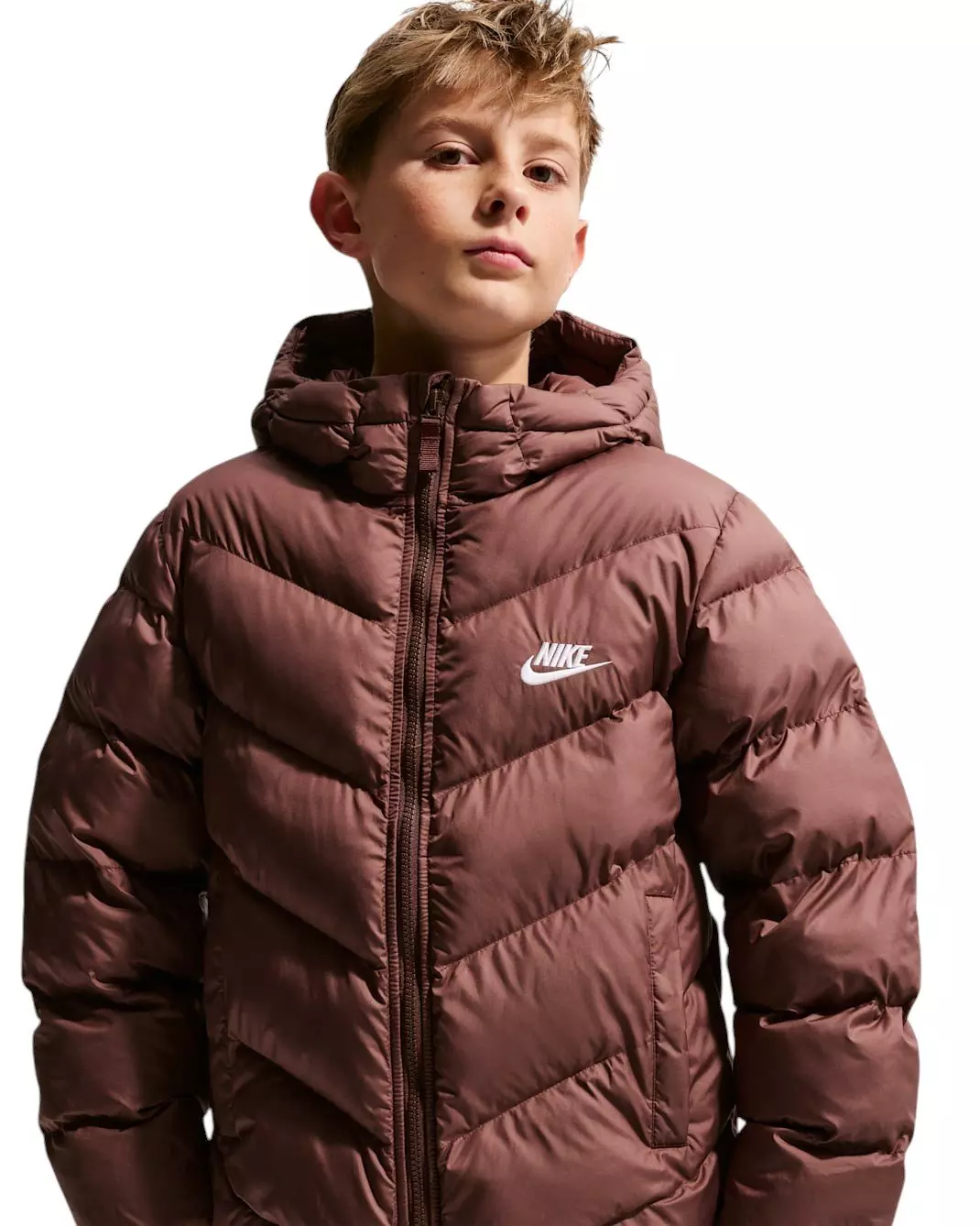 Nike Big Kids' Sportswear All Day Play Therma-FIT Loose-Fit Puffer Jacket - Mystic Purple - MYSTIC PURPLE