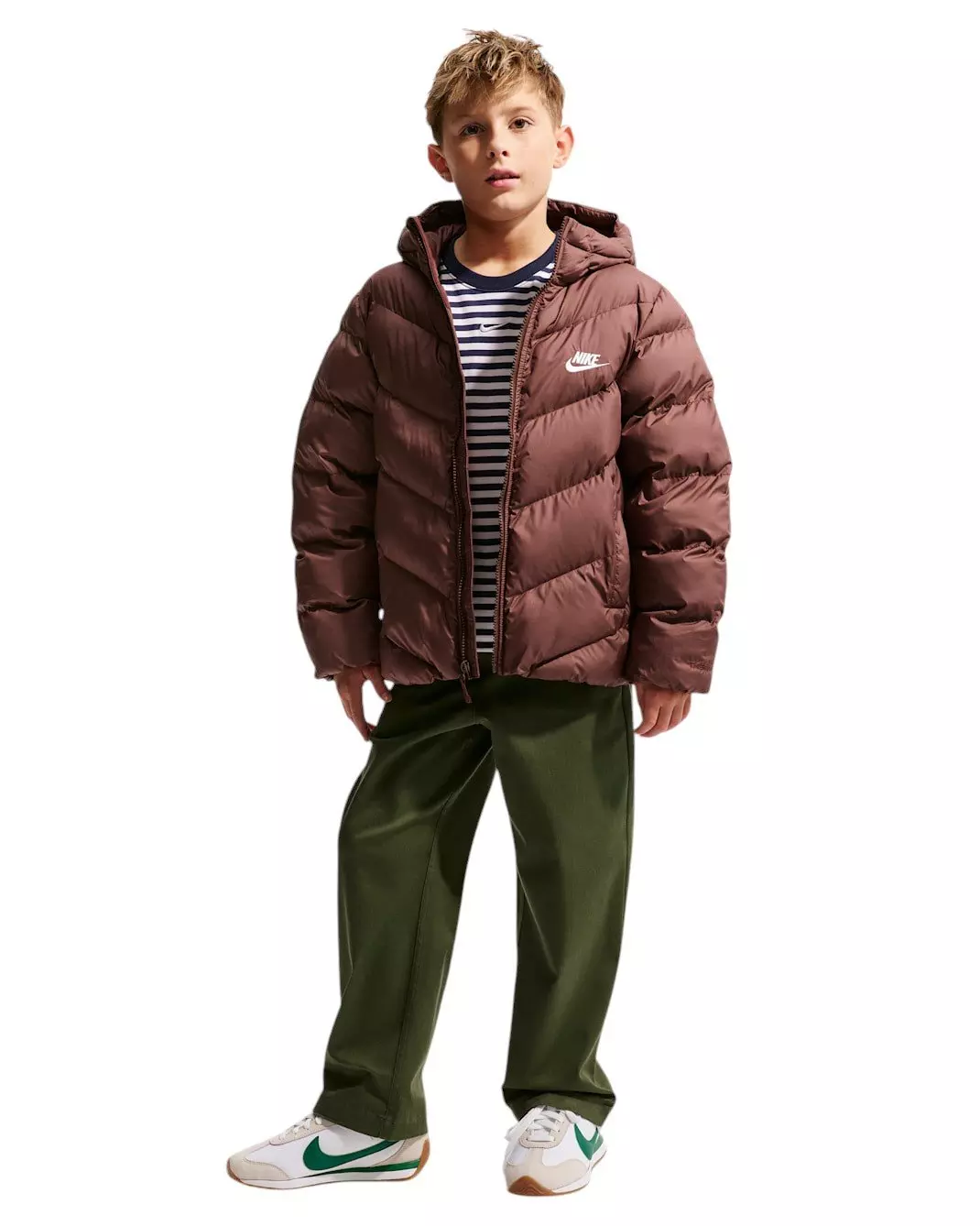 Nike Big Kids' Sportswear All Day Play Therma-FIT Loose-Fit Puffer Jacket - Mystic Purple - MYSTIC PURPLE