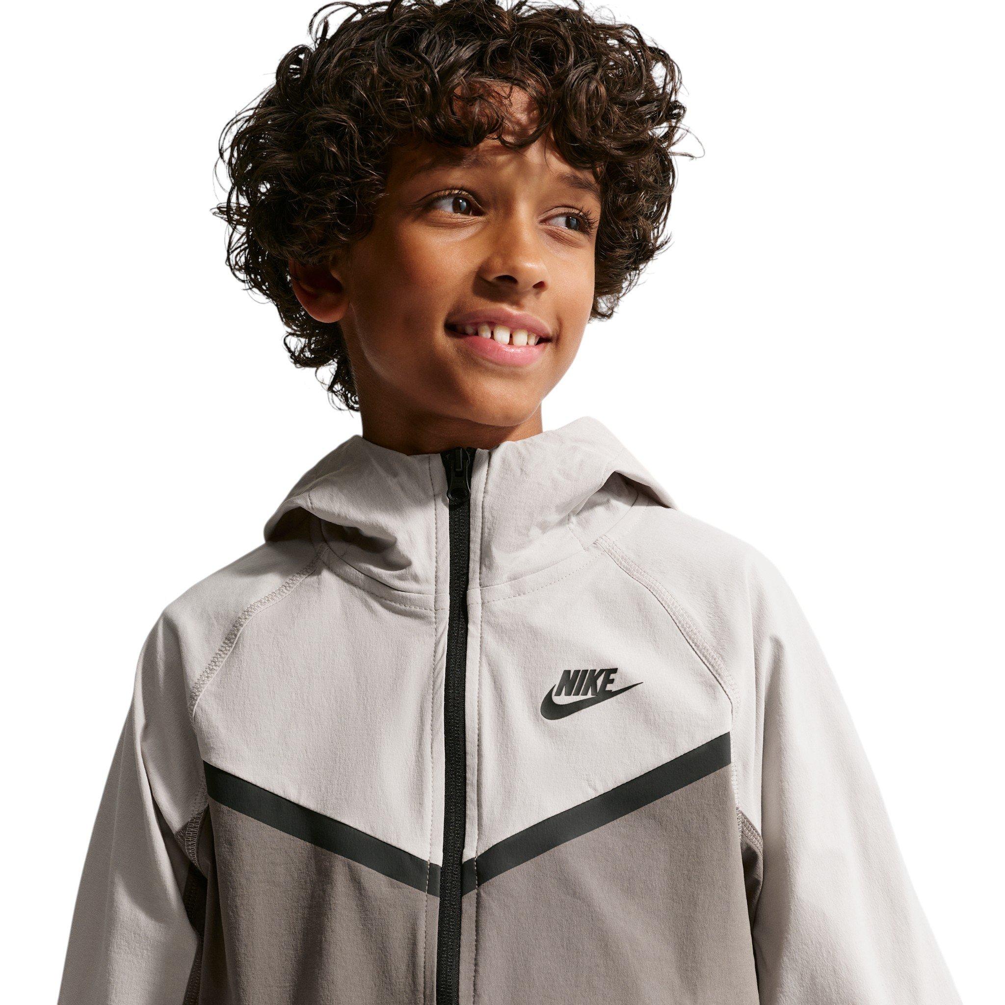 Nike Tech Big Boys' Grey Woven Jacket
