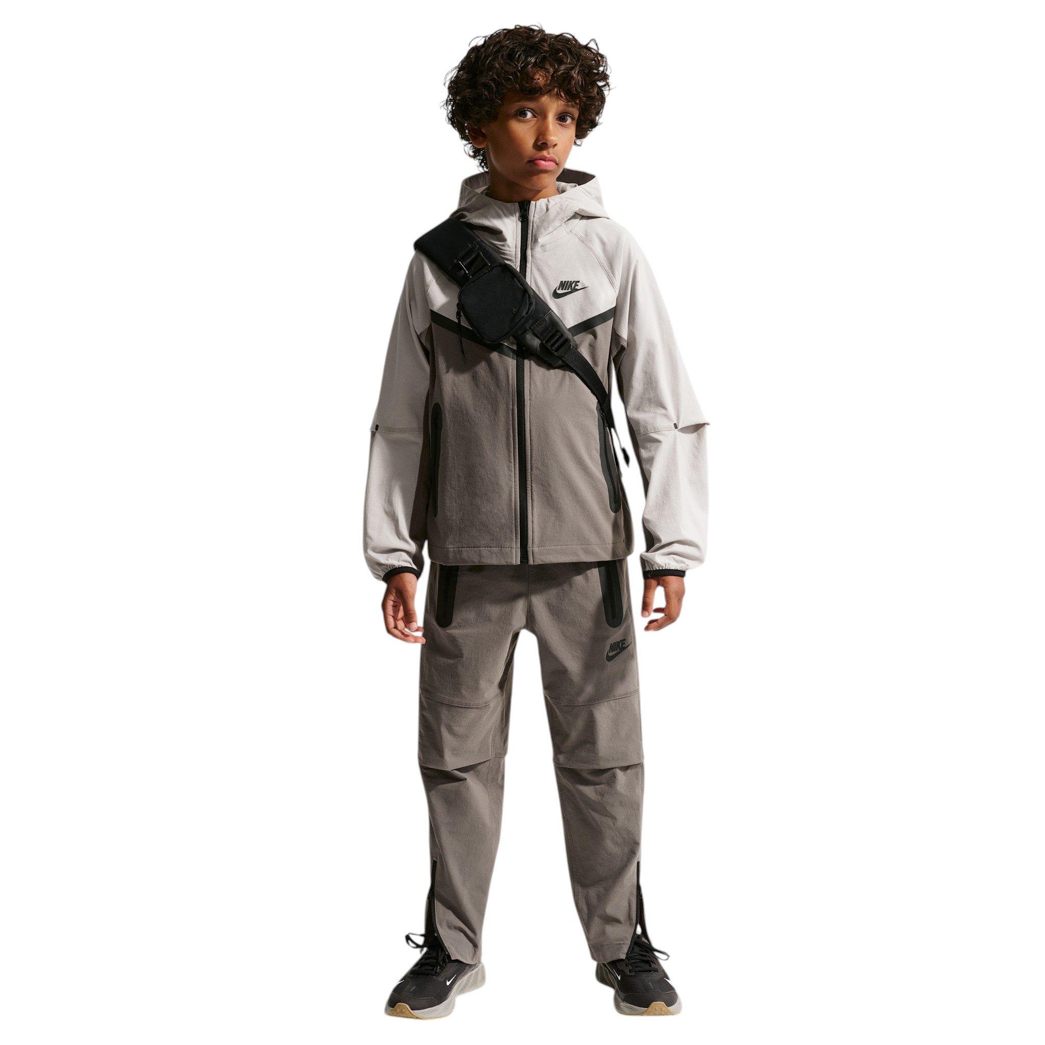 Nike Tech Big Boys' Grey Woven Jacket