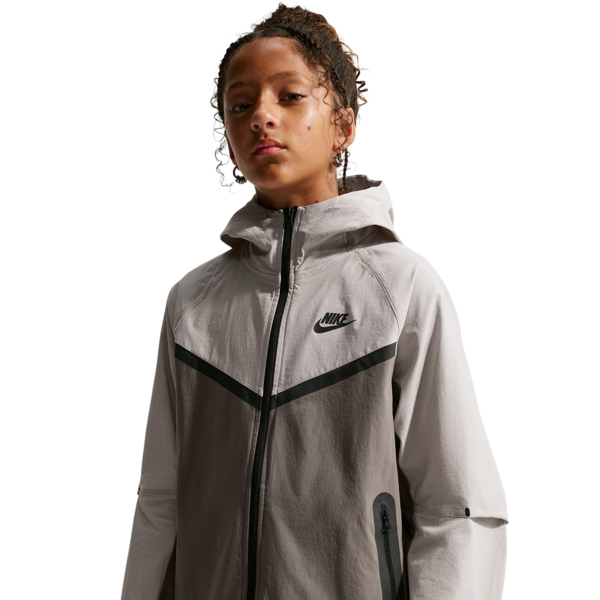 Nike Tech Big Boys' Grey Woven Jacket