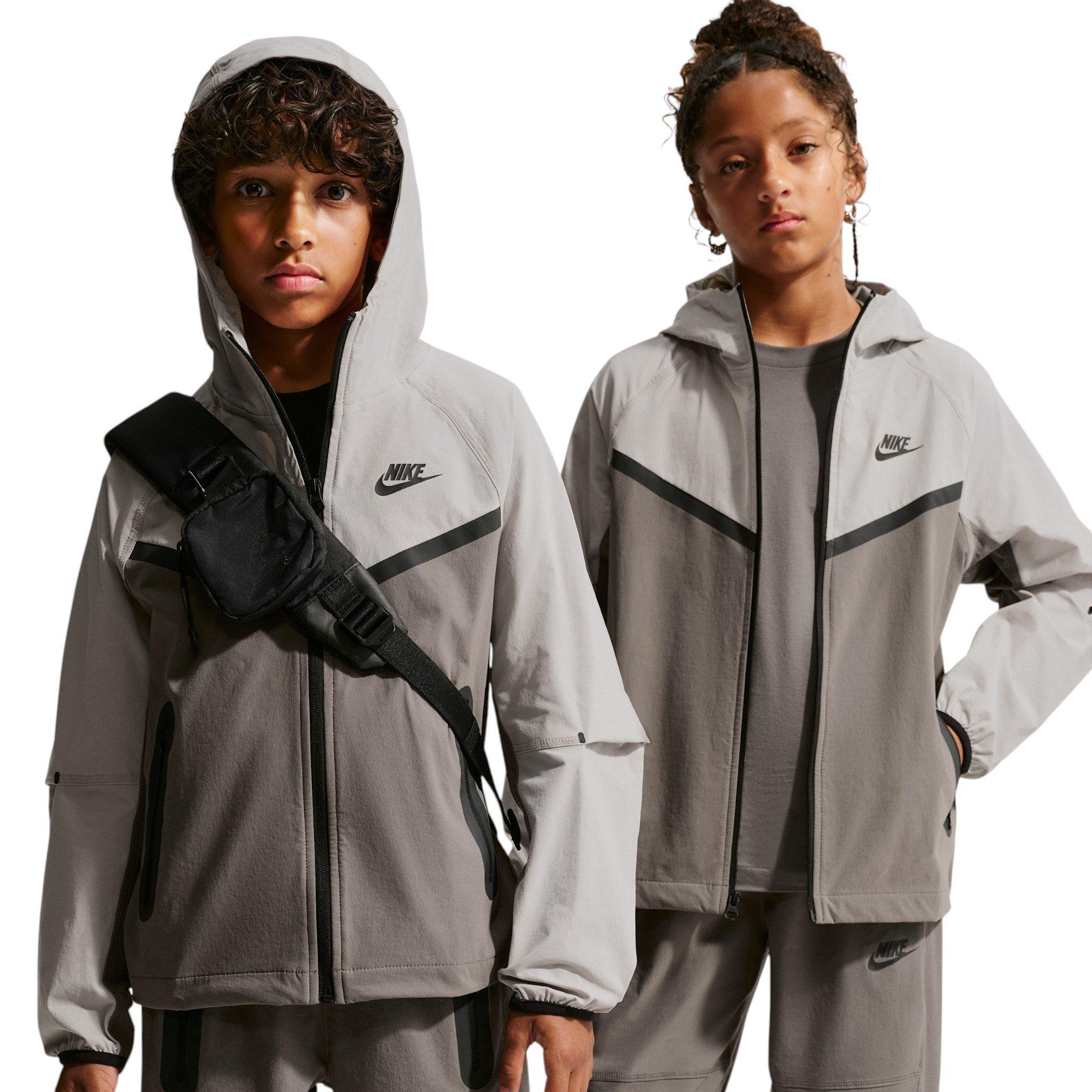 Nike Tech Big Boys' Grey Woven Jacket