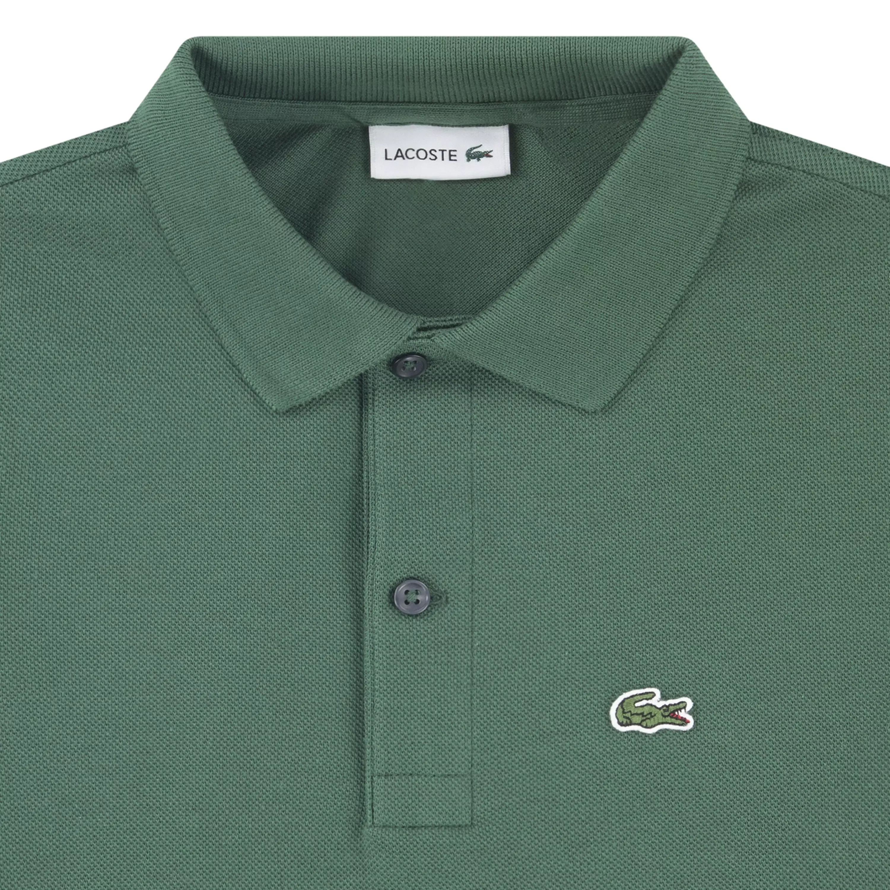 Lacoste Little Boys' Non-Organic Petit Pique Polo -Green - GREEN