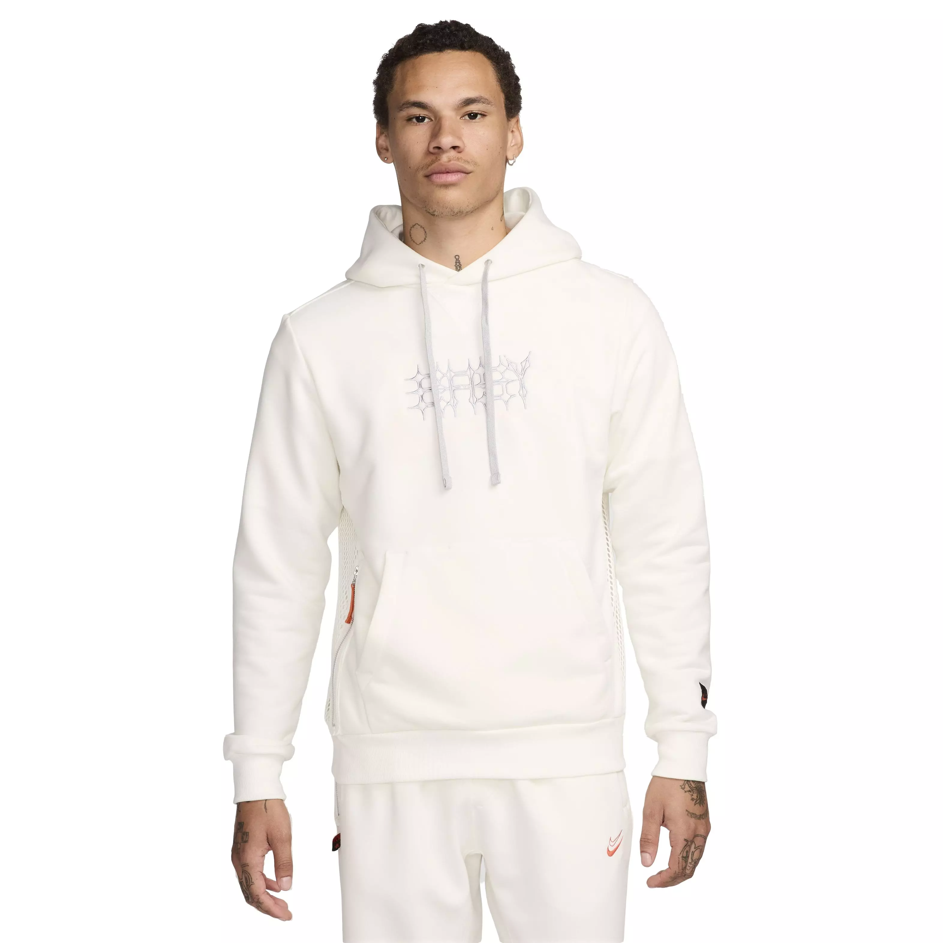 Nike Men's Kevin Durant Dri-FIT Standard Issue Pullover Basketball Hoodie - WHITE