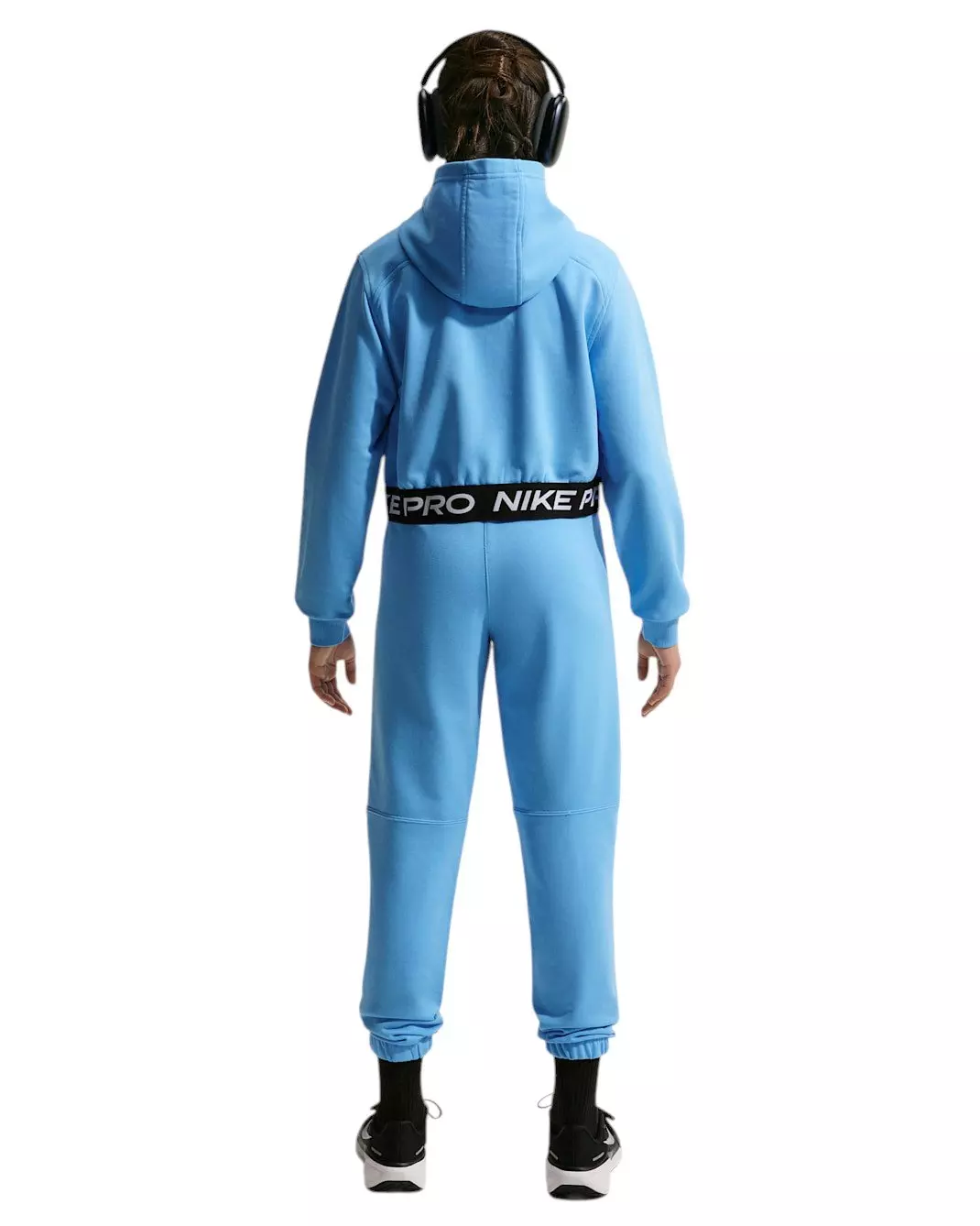 Nike Big Girls' Pro Fleece Dri-FIT Full-Zip Jacket - Football Blue - FOOTBALL BLUE