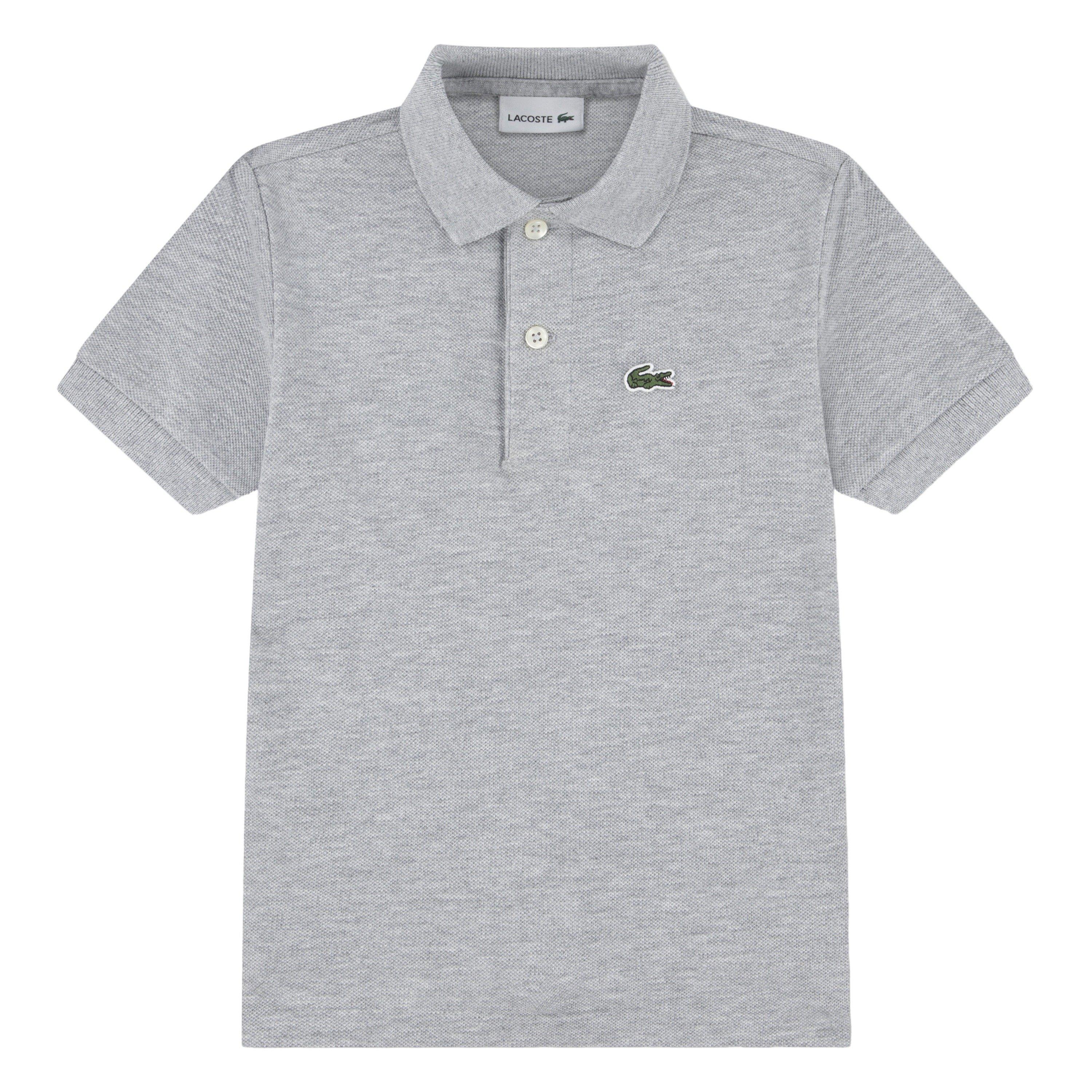 Lacoste Toddler Boys' Non-Organic Petit Pique Polo - Grey - GREY Thumbnail View 1